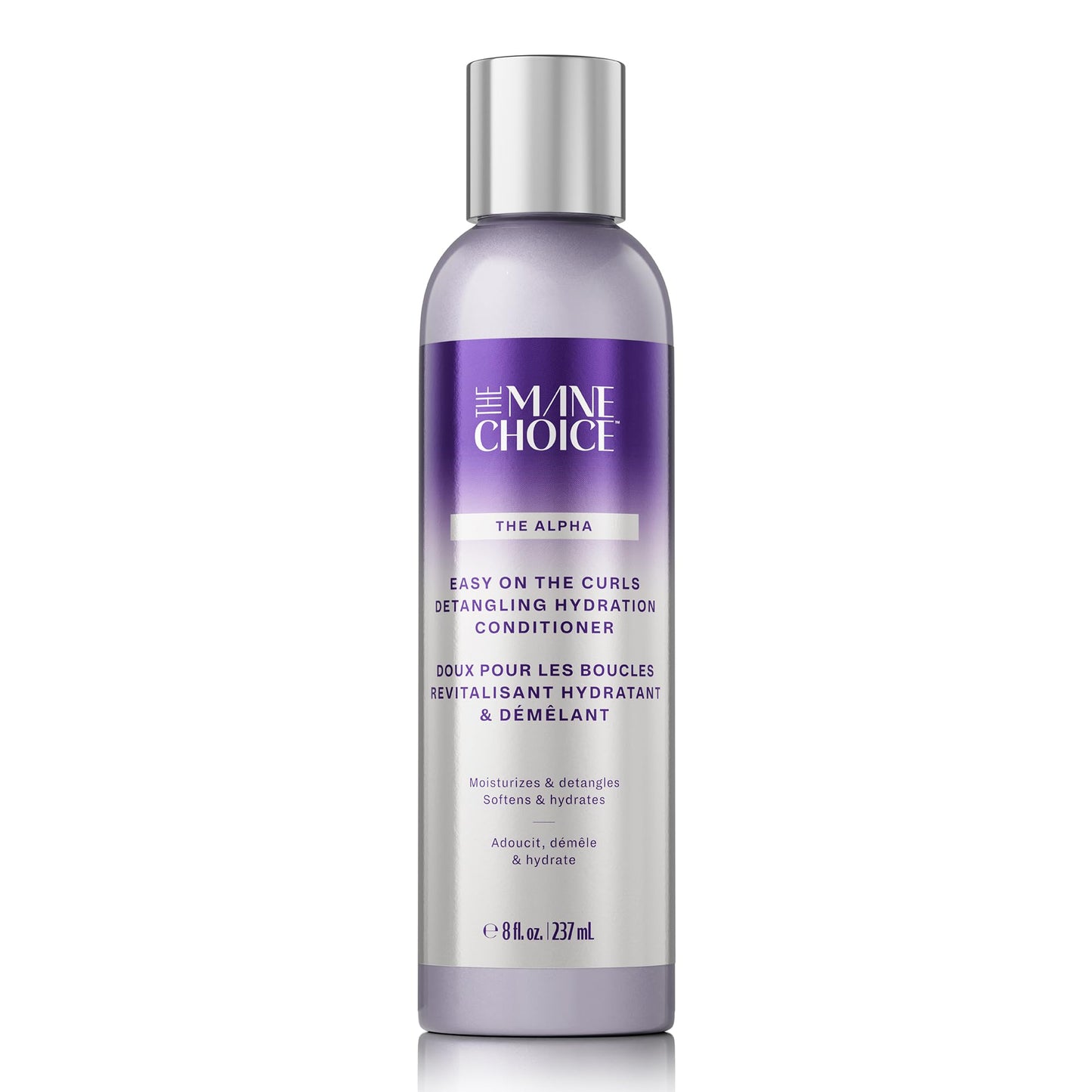 The Mane Choice The Alpha Easy On The Curls Après-shampoing hydratant pour cheveux bouclés, après-shampoing démêlant nourrissant enrichi en biotine et vitamine E, sans sulfate ni parabène, 227 g