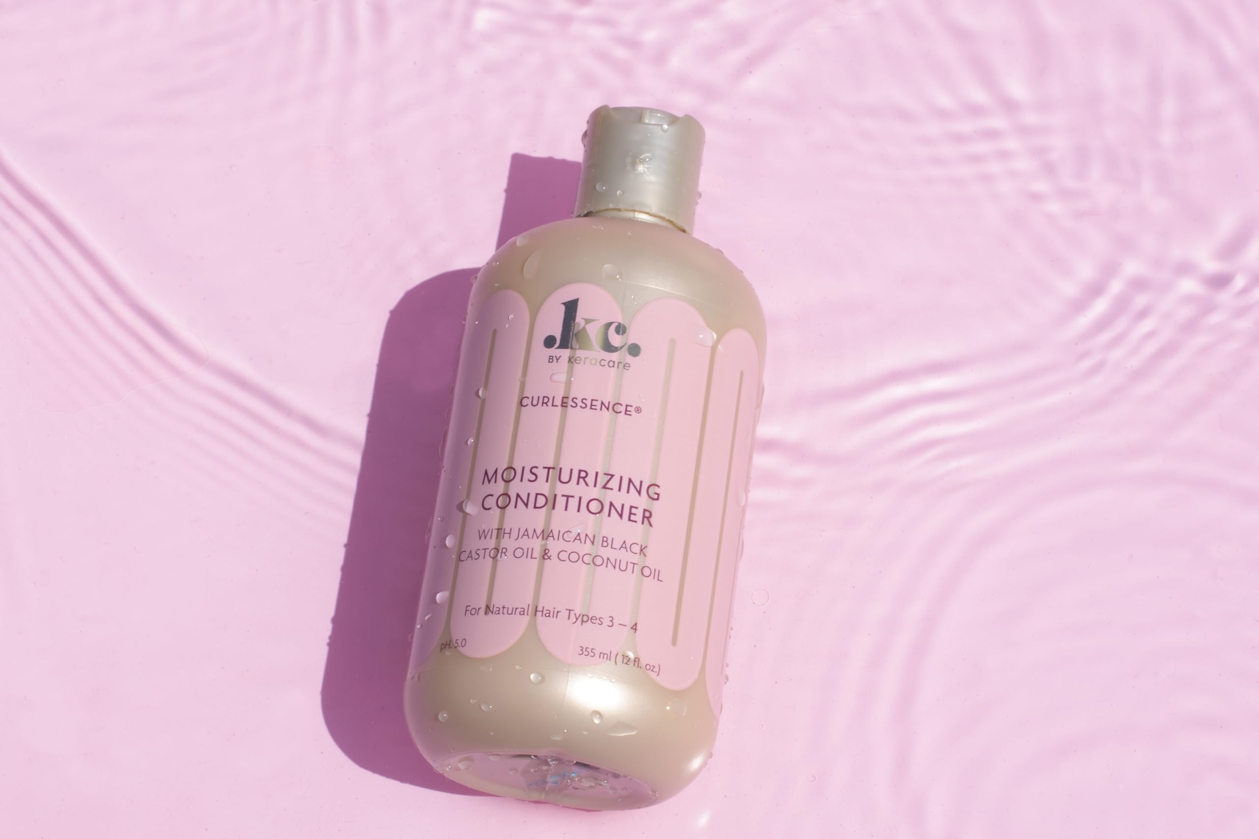 KeraCare CurlEssence Coconut Conditioner - 12 oz - With Jamaican Black Castor Oil & Coconut Oil - Increase Hair Moisture & Strength