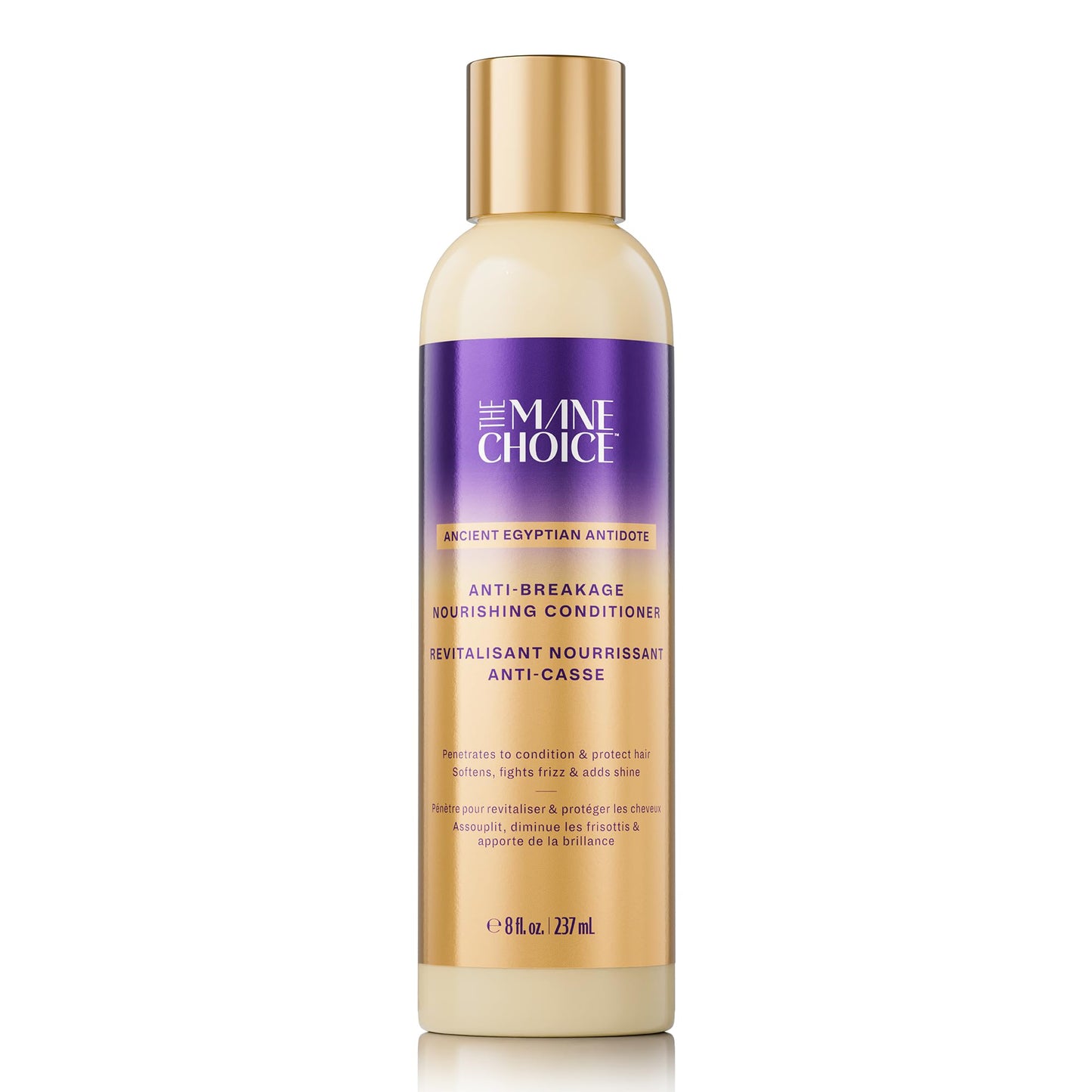 Après-shampoing anti-casse et réparateur égyptien antique The Mane Choice pour cheveux bouclés, ondulés et crépus. Hydrate et renforce les cheveux. Nourrit les cheveux secs et cassants. 227 g.