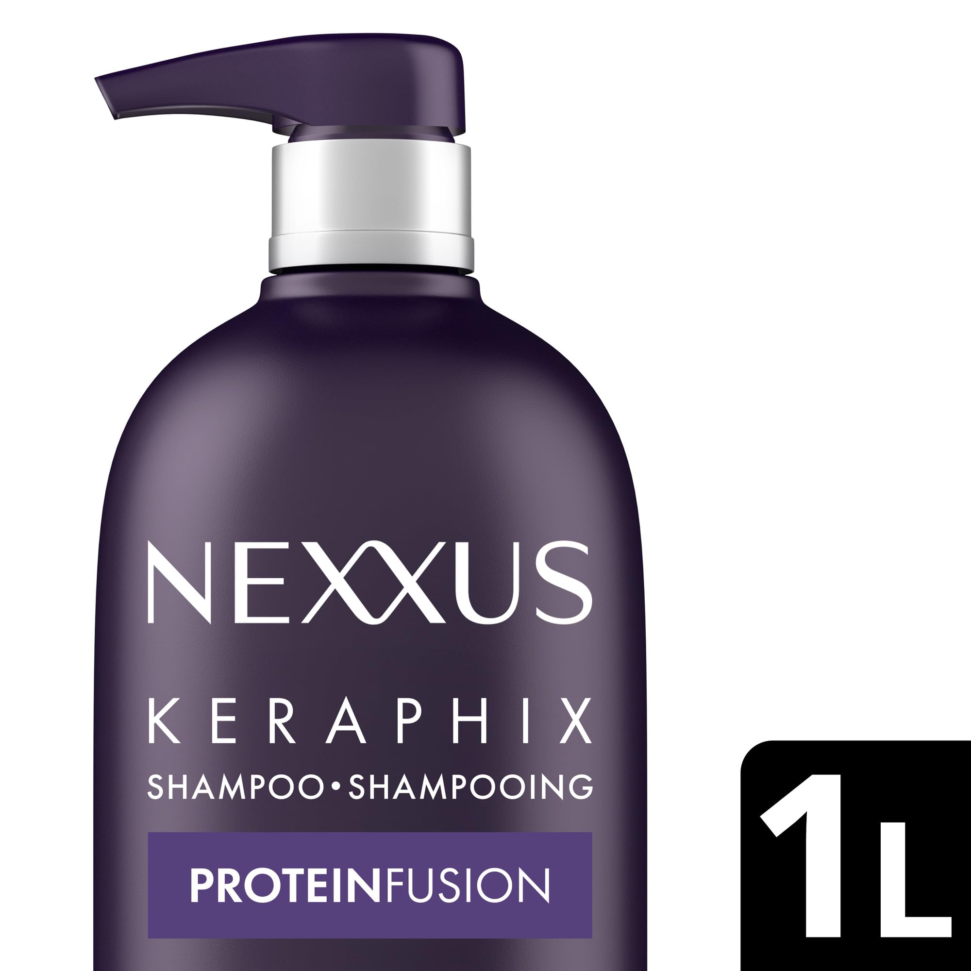 Nexxus KERAPHIX Shampoo for Damage Repair for Damaged Hair Powered by KRT Keratin Resistance Therapy with Liquid Crystal Amino Acids 33.8 Fl oz