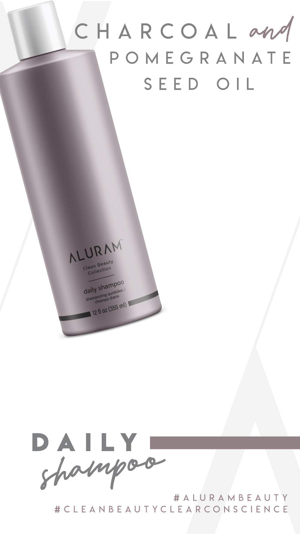 ALURAM Coconut Water Based Daily Hair Shampoo & Conditioner Set, 12 Fl Oz