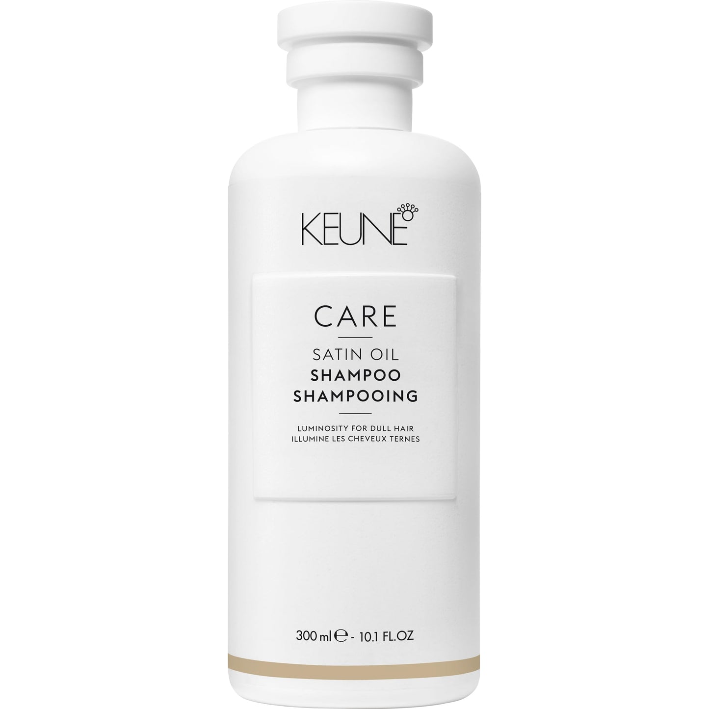 Keune Care Satin Oil 洗发水，保湿亮泽清洁剂，适合所有发质，10.1 液体盎司