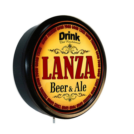 Goldenoldiesclocks Lanza Beer and Ale Cerveza Lighted Wall Sign
