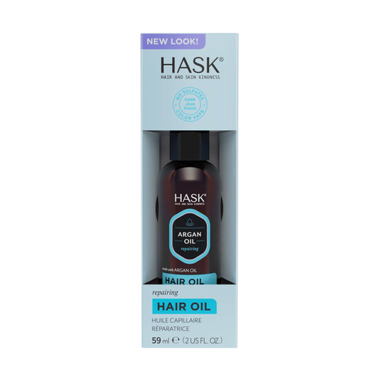 HASK ARGAN REPAIRING Shine Hair Oil for All Types Vegan Color Safe Gluten-free Sulfate-free Paraben-free