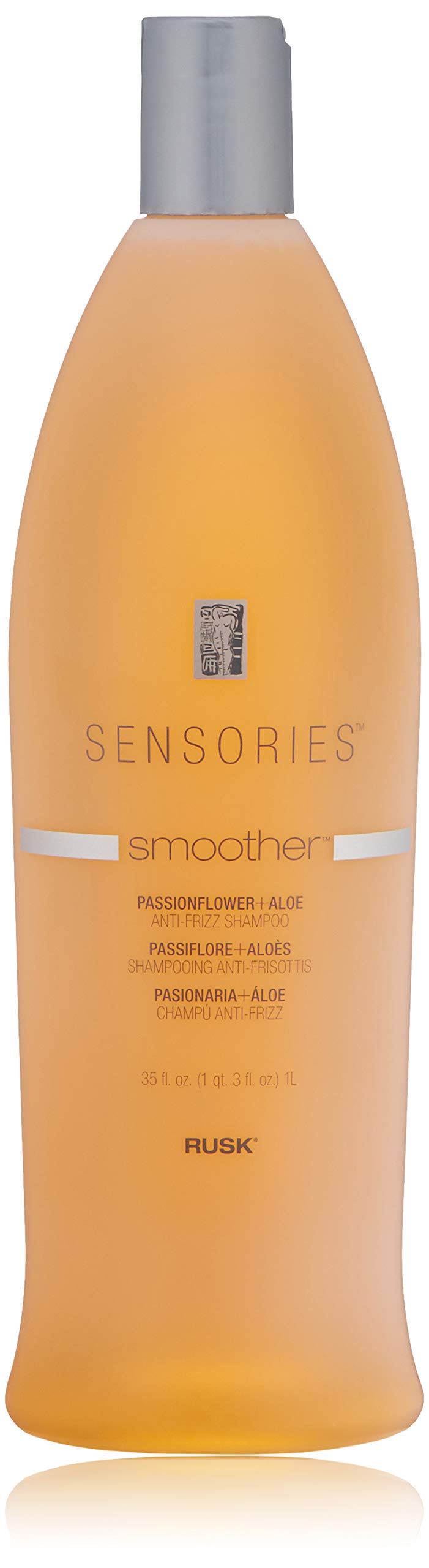 RUSK Sensories Smoother Passionflower and Aloe Smoothing Shampoo, Anti-Frizz Formula With Aloe Helps Smooth and Emollients Restore Moisture Balance, 35 fl. oz