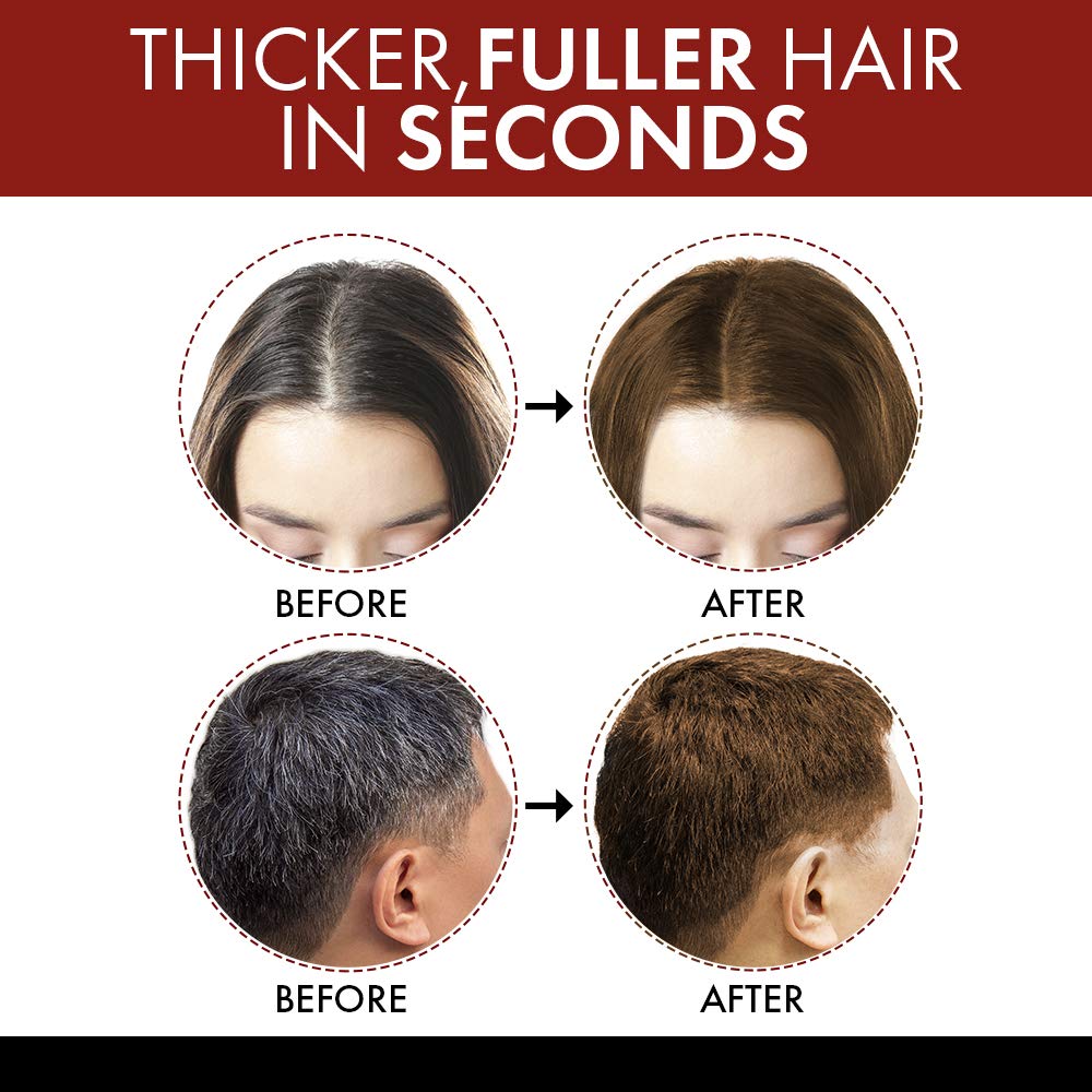 jerome russell Hair Color Thickener for Thinning Hair, Dark Brown, 3.5 Ounce
