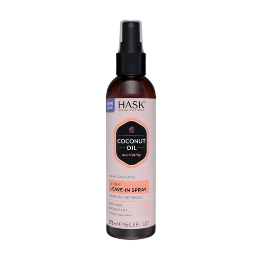 HASK 5-in-1 Leave In Conditioner Spray for all hair types color safe gluten free sulfate free paraben - 6 Fl Oz