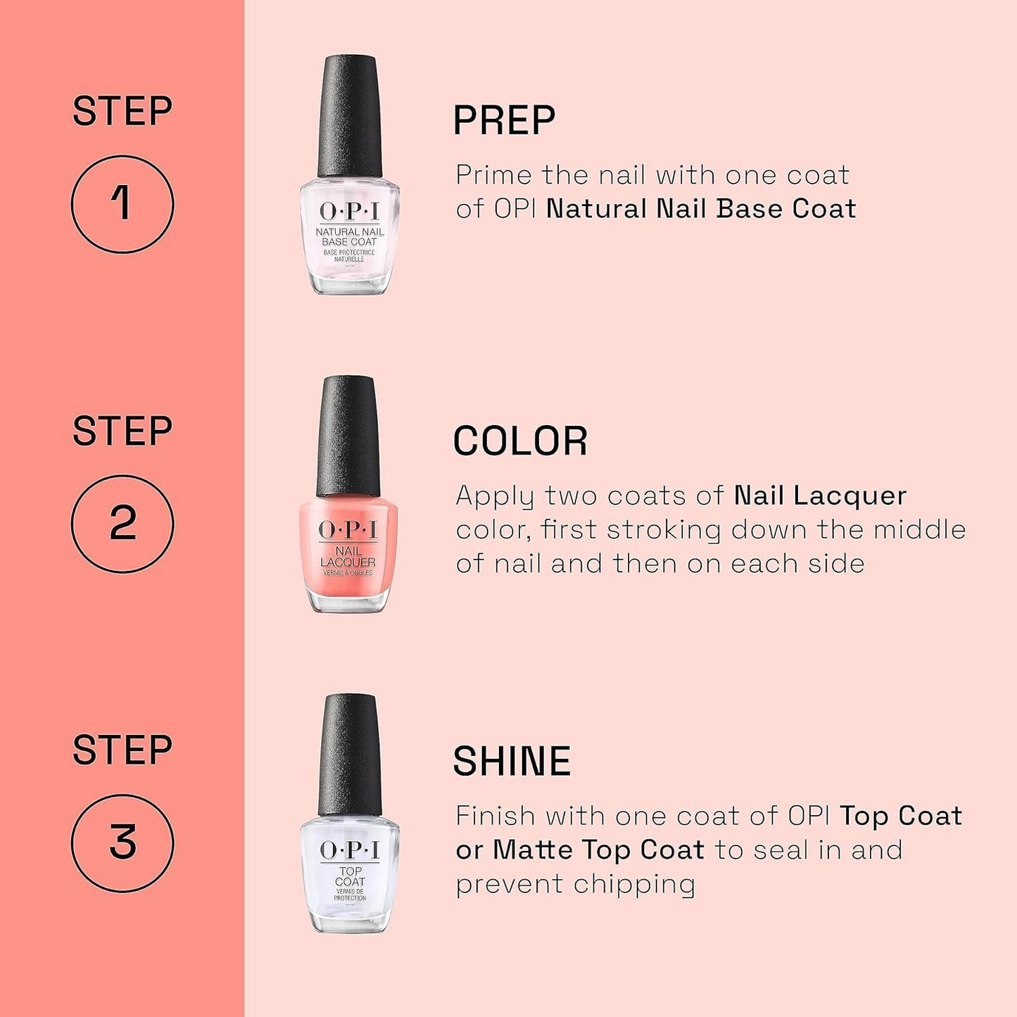 Misty Rose OPI Nail Lacquer Midnight Mantra | Opaque Dark Blue Crème Chip Resistant Nail Polish | Fast Drying, Streak Free