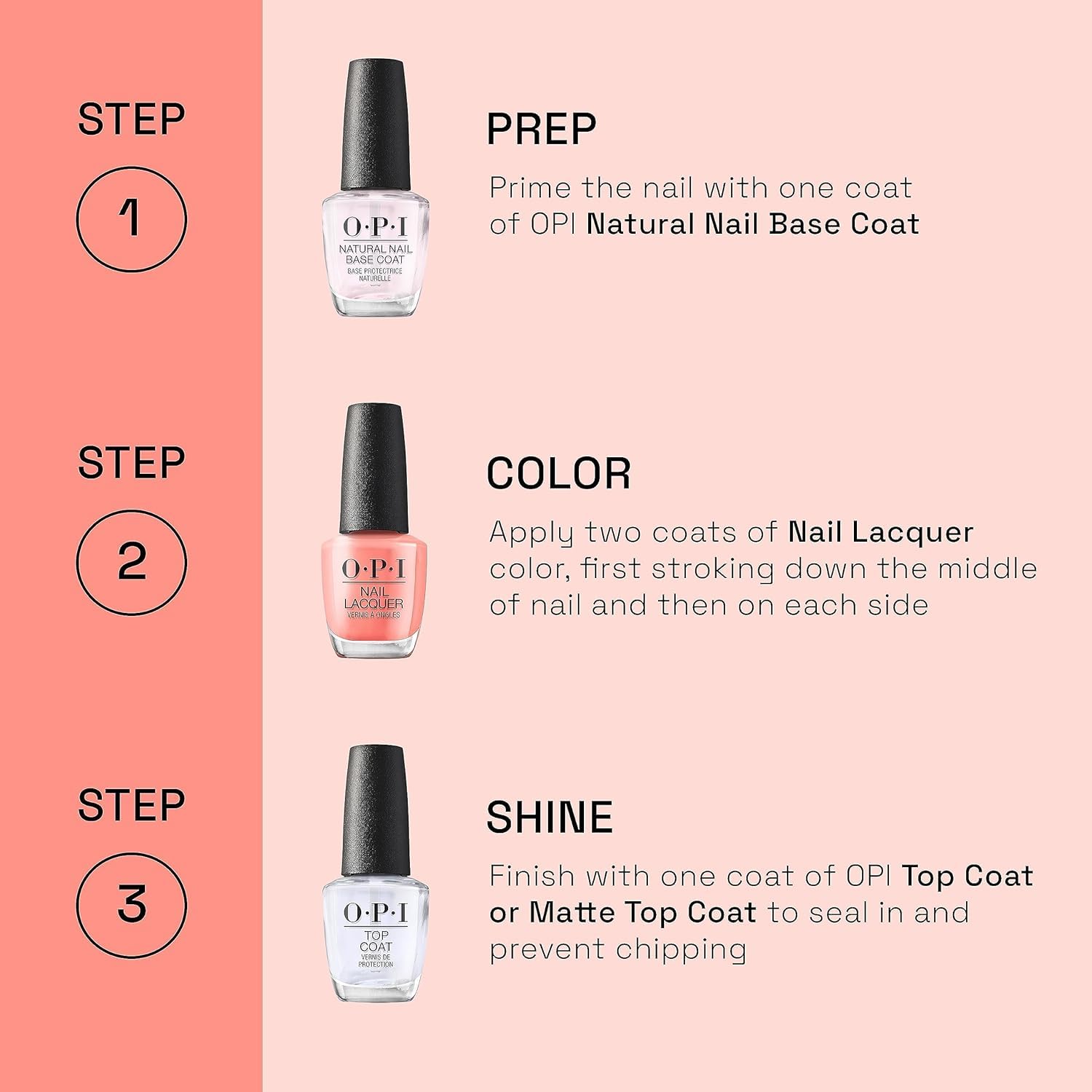 Misty Rose OPI Nail Lacquer Midnight Mantra | Opaque Dark Blue Crème Chip Resistant Nail Polish | Fast Drying, Streak Free