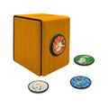 Ultra Pro - Pokemon Alcove Click Johto: Store 100 Double-Sleeved Cards with 4 Themed Badges of Cyndaquil, Totodile, Chikorita, and Togepi. Customize with 1.5 in. Diameter Badges for a Unique Touch