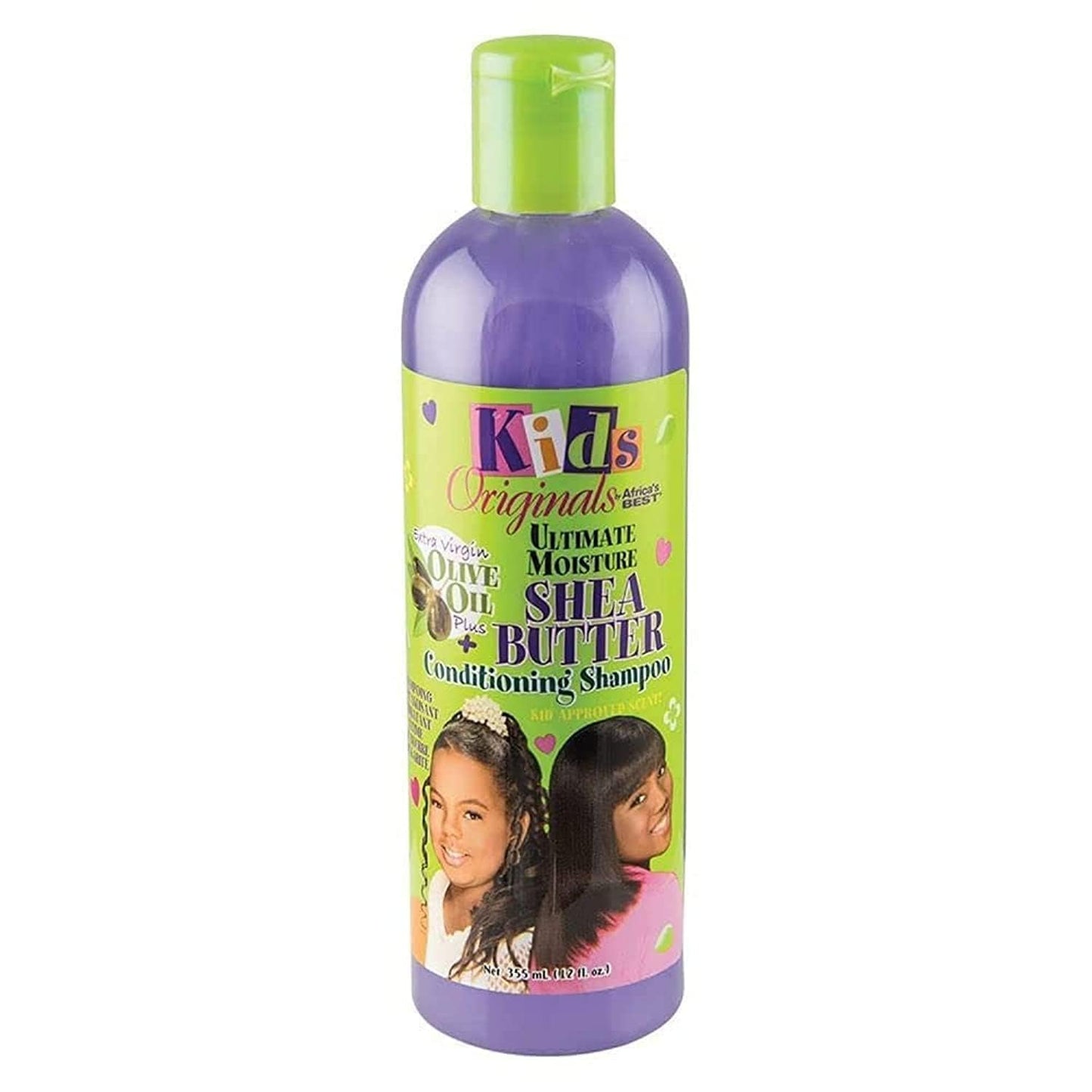 Originals by Africa's Best Kids Ultimate Moisture Shea Butter Shampoo, Healthy Boost of Moisturizers That Soften, Condition and Detangle Hair, Removes Build up, 12oz