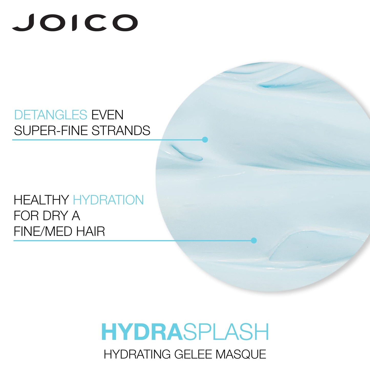 Joico HydraSplash 保湿护发素 | 适用于细软、中等和干燥发质 | 补充水分 | 增加水分和柔软度 | 蕴含海藻和椰子水 | 33.8 液体盎司