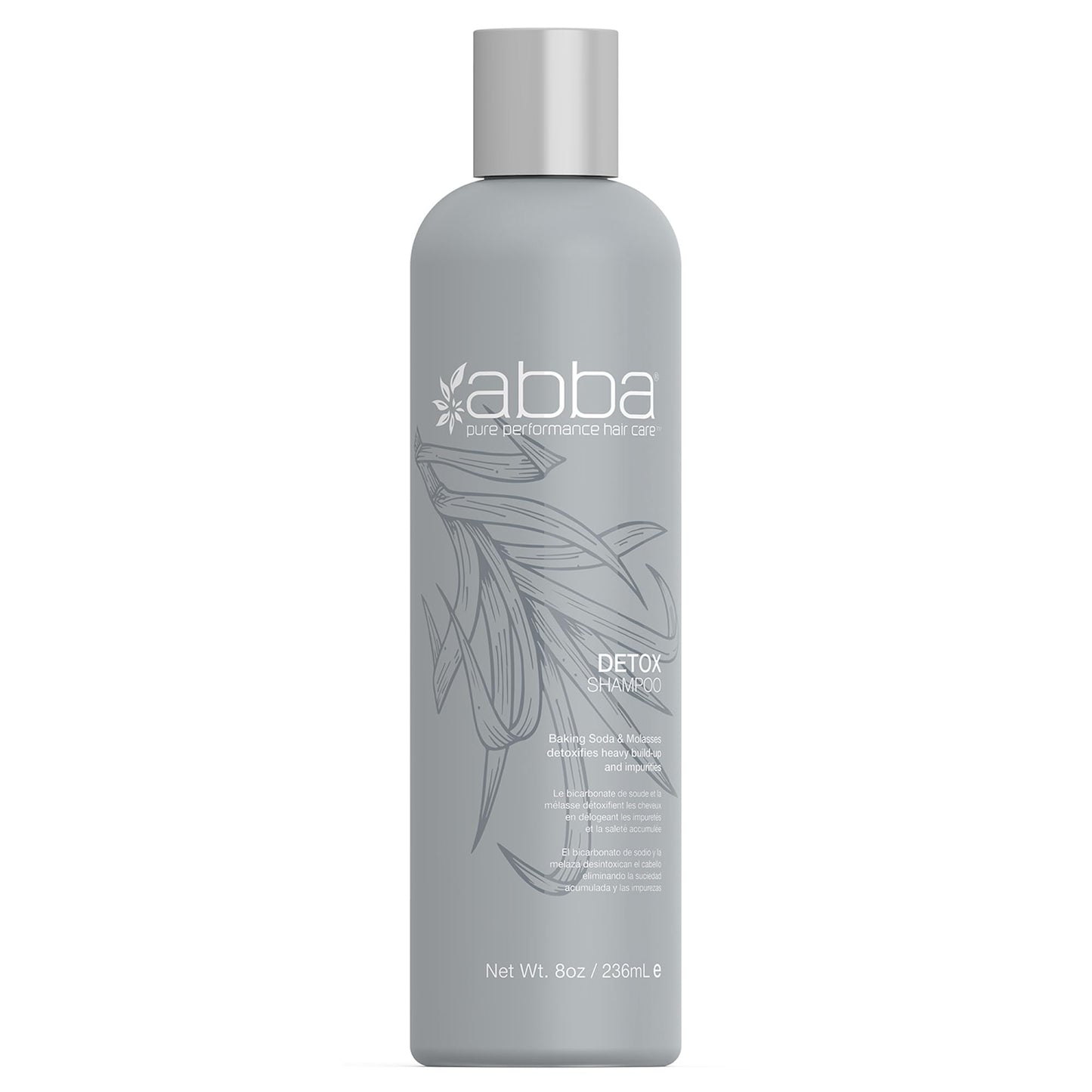 ABBA Detox Shampoo, Molasses, 8 Fl Oz