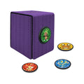 Ultra Pro - Pokemon Alcove Click Kalos: Store 100 Double-Sleeved Cards with 4 Themed Badges of Fennekin, Froakie, Chespin, and Dedenne. Customize with 1.5 in. Diameter Badges for a Unique Touch