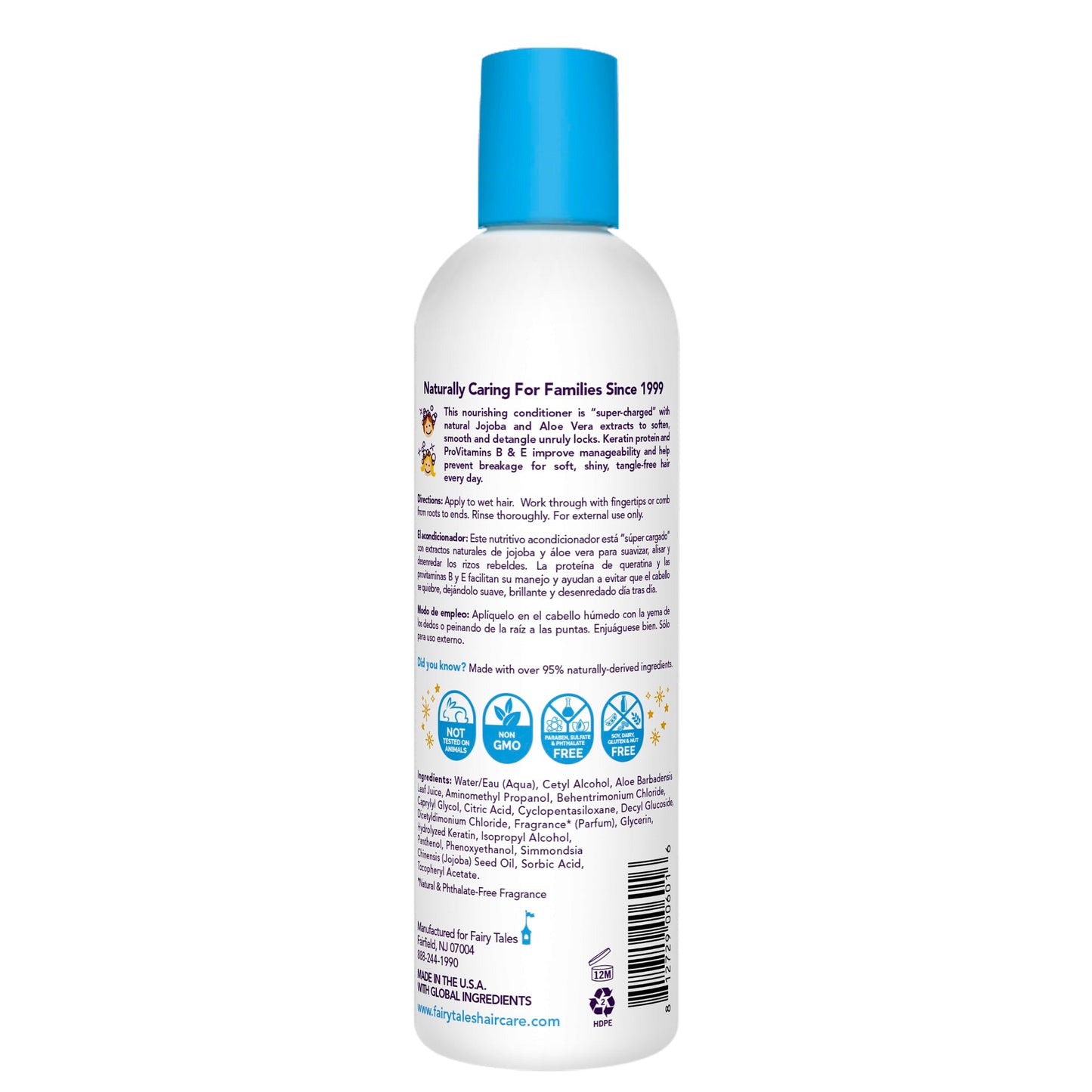 Fairy Tales Tangle Tamer Super Charge - Detangling Conditioner for Kids - Paraben Free, Sulfate Free, Gluten Free, Nut Free - 12 oz