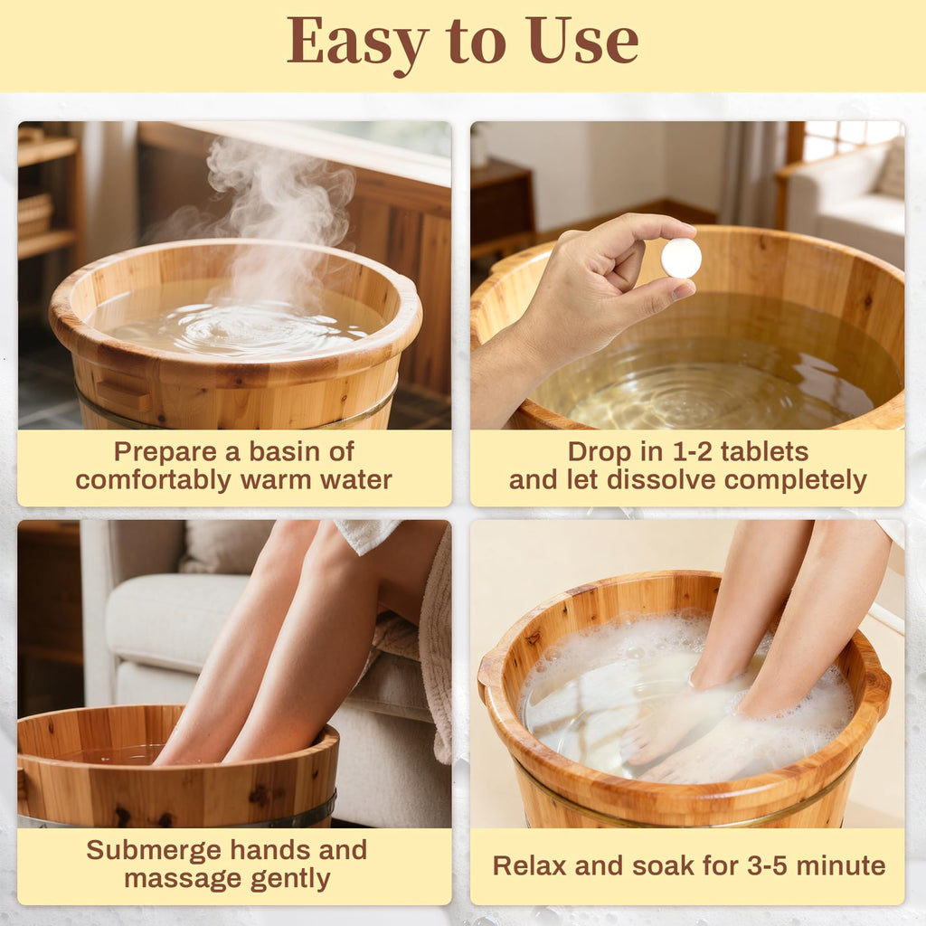 RAQEHO Manicure Spa Tablets 8oz - Milk & Honey Soak Balls, Moisturizing Tablets, Cuticle Softener for Foot and Hand Soak Pedicure Spa Supplies Manicure Tools Nail Salon & Tavel Esenntial（40count）