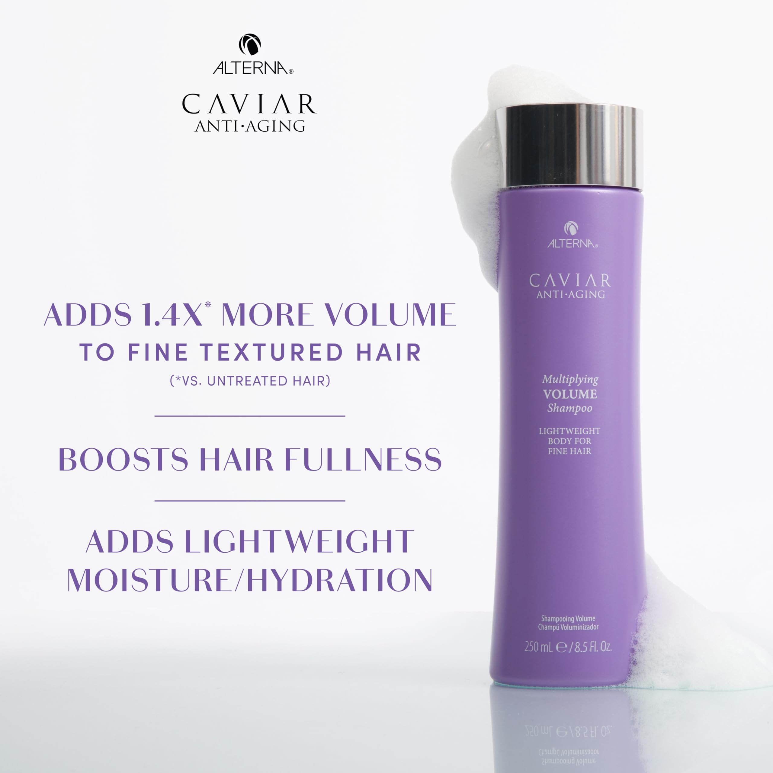 Alterna Caviar Anti-Aging Multiplying Volume Shampoo, 8.5 Fl Oz(Pack of 1)