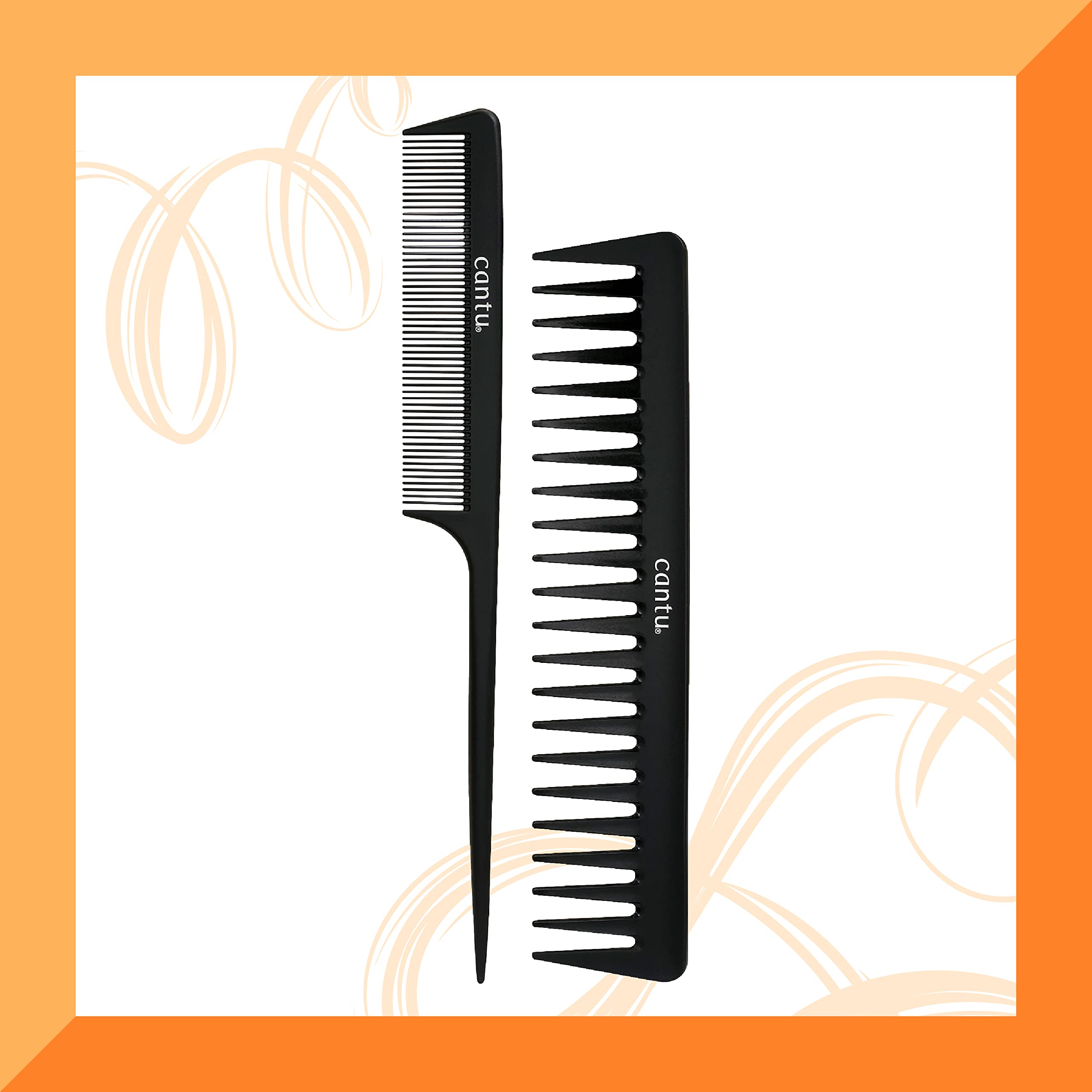 Cantu Style Carbon Fibre Combs (Packaging may vary)