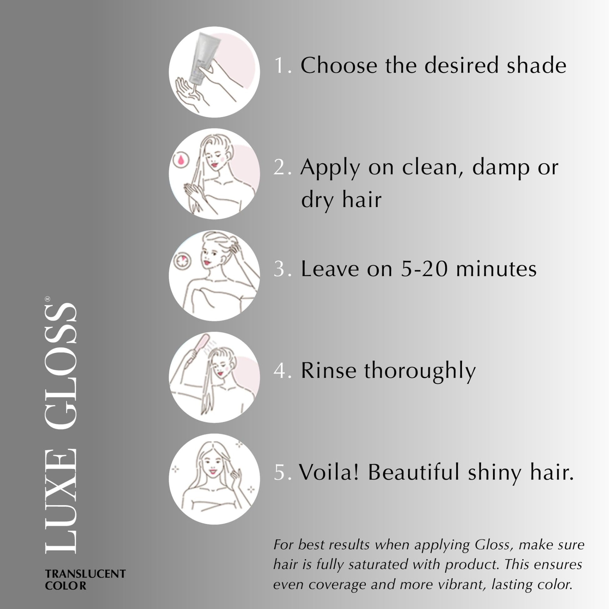 Lavender ECRU New York LUXE GLOSS Hair Gloss for Enhanced Color and Glass-Like Shine, Ruby Red