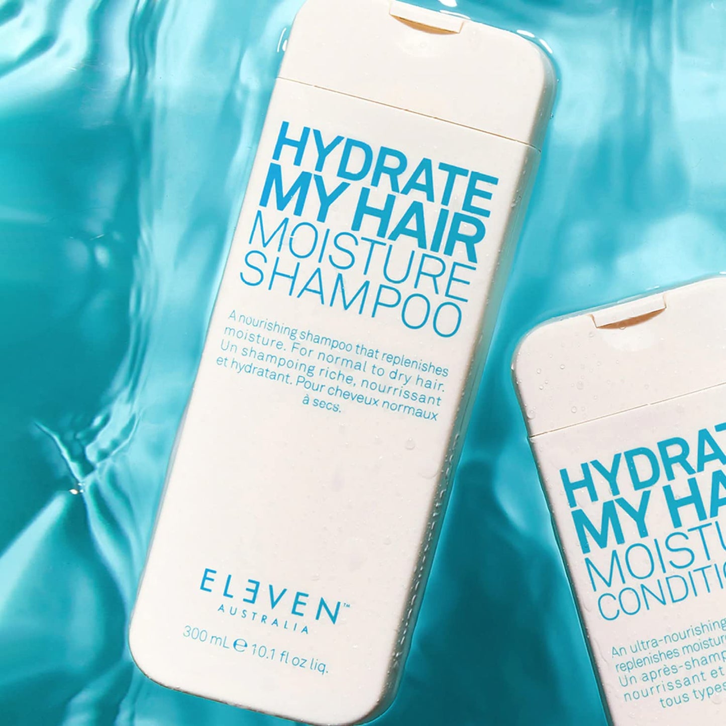 ELEVEN AUSTRALIA Hydrate My Hair Shampoo - Moisturizing, Color-Safe, Anti-Frizz, Nourishing Formula for Dry, Damaged Hair - Protects Against Heat & Environmental Damage, For Daily Use - 10.1 Fl Oz