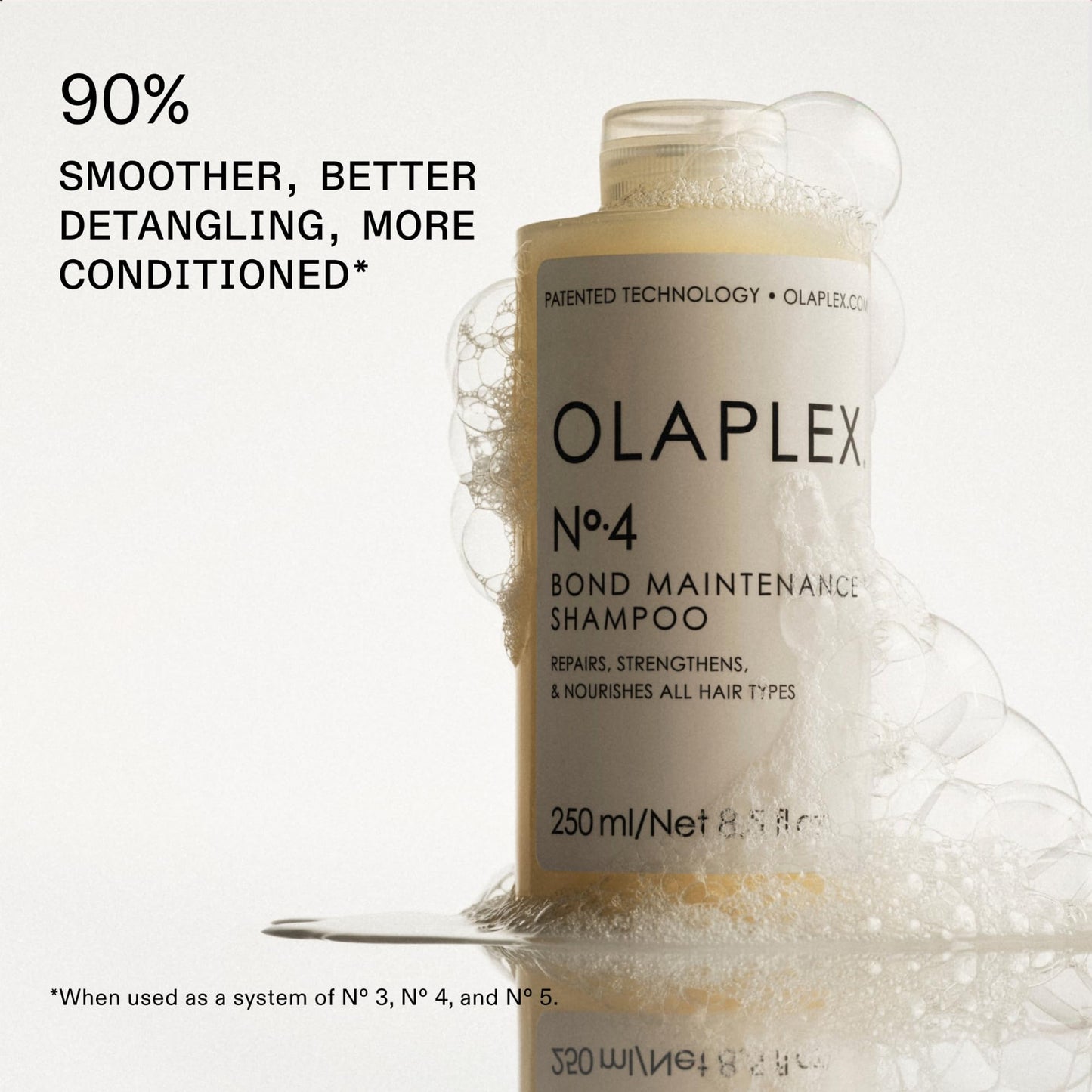 Olaplex No. 4 Bond Maintenance 洗发水，修复、强化和滋养所有发质，增添光泽并使头发感觉柔软，8.5 液体盎司
