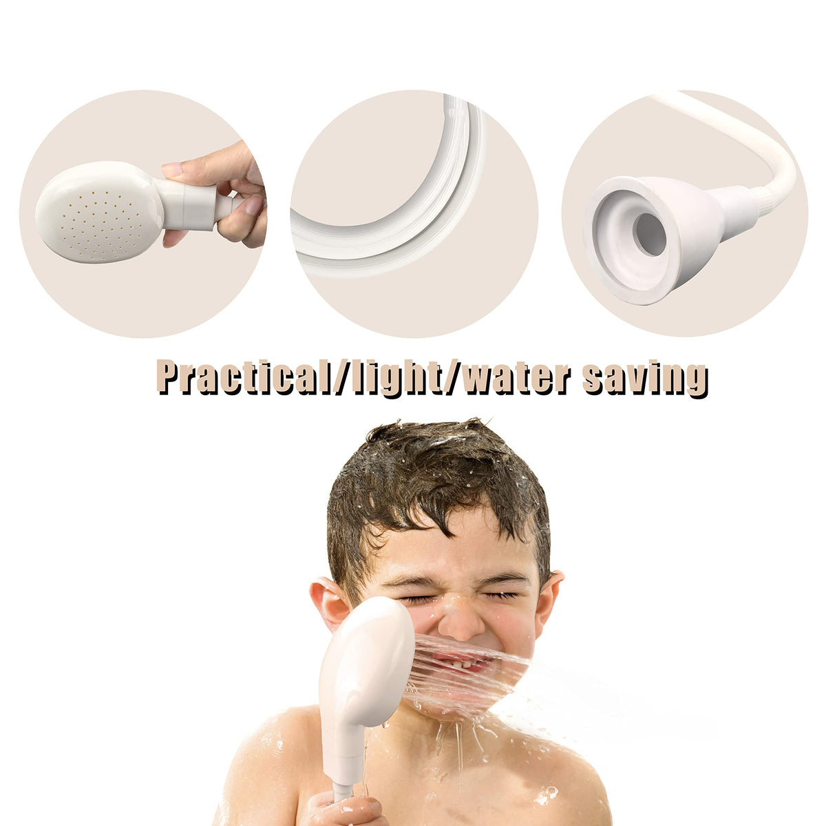 Soerreo Sink Spray Rubber Hose, Portable Rubber Hose Nozzle, Shampoo S ...