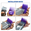Magnetic Clipper Guards Guide Comb Set Compatible with Andis Master Hair Clippers,Size form to 1/16 to 1 in,10pcs Purple