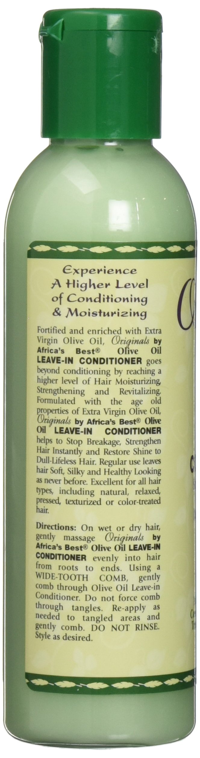 Originals by Africa's Best Olive Oil Leave-In Conditioner, Stop Breakage and Strengthen Hair Instantly, Restores Shine, Moisturizing, Strengthening, Revitalizing, 6 oz