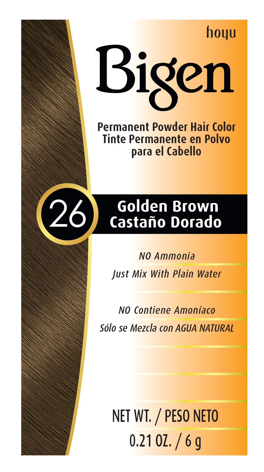 #26 Golden Brown Bigen Permanent Powder - 3 Pack