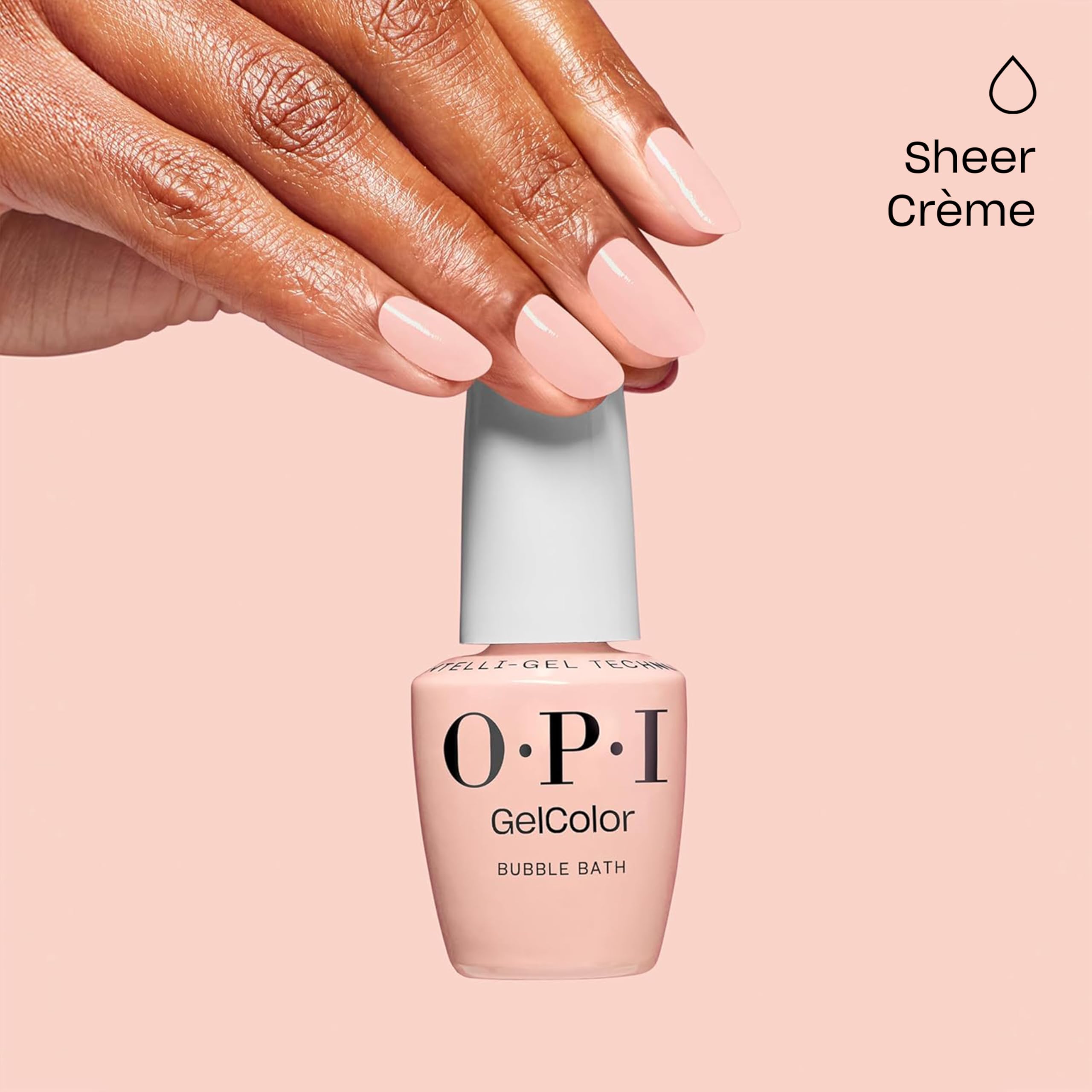 OPI GelColor Iconic Pink Shades Gel Nail Polish Trio Bundle | Strawberry Margarita + Bubble Bath + Put It in Neutral Crème UV Cure Gel Polish Colors