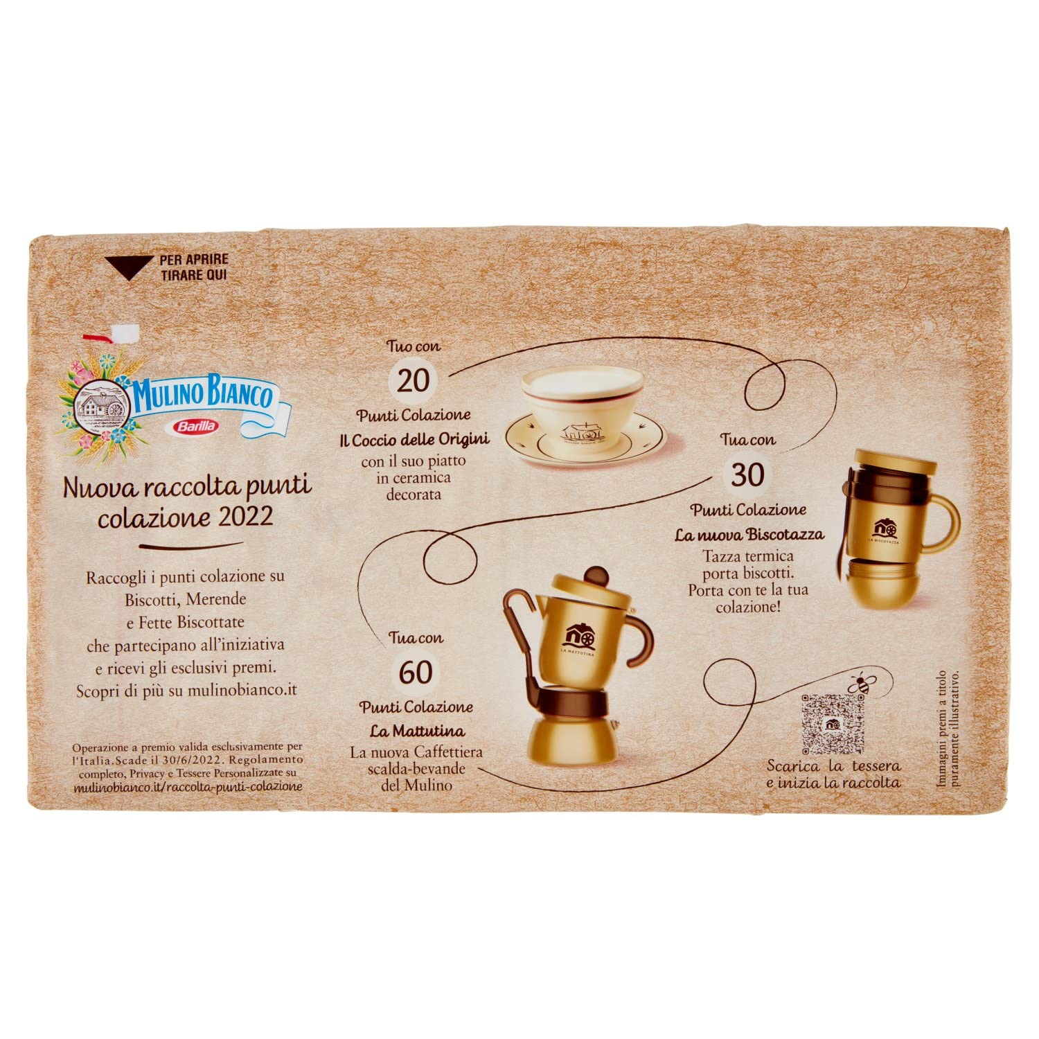 Mulino Bianco Fette Biscottate Armonie Integrali 72 Fette 630g - Rusks Whole Wheat -Made In Italy