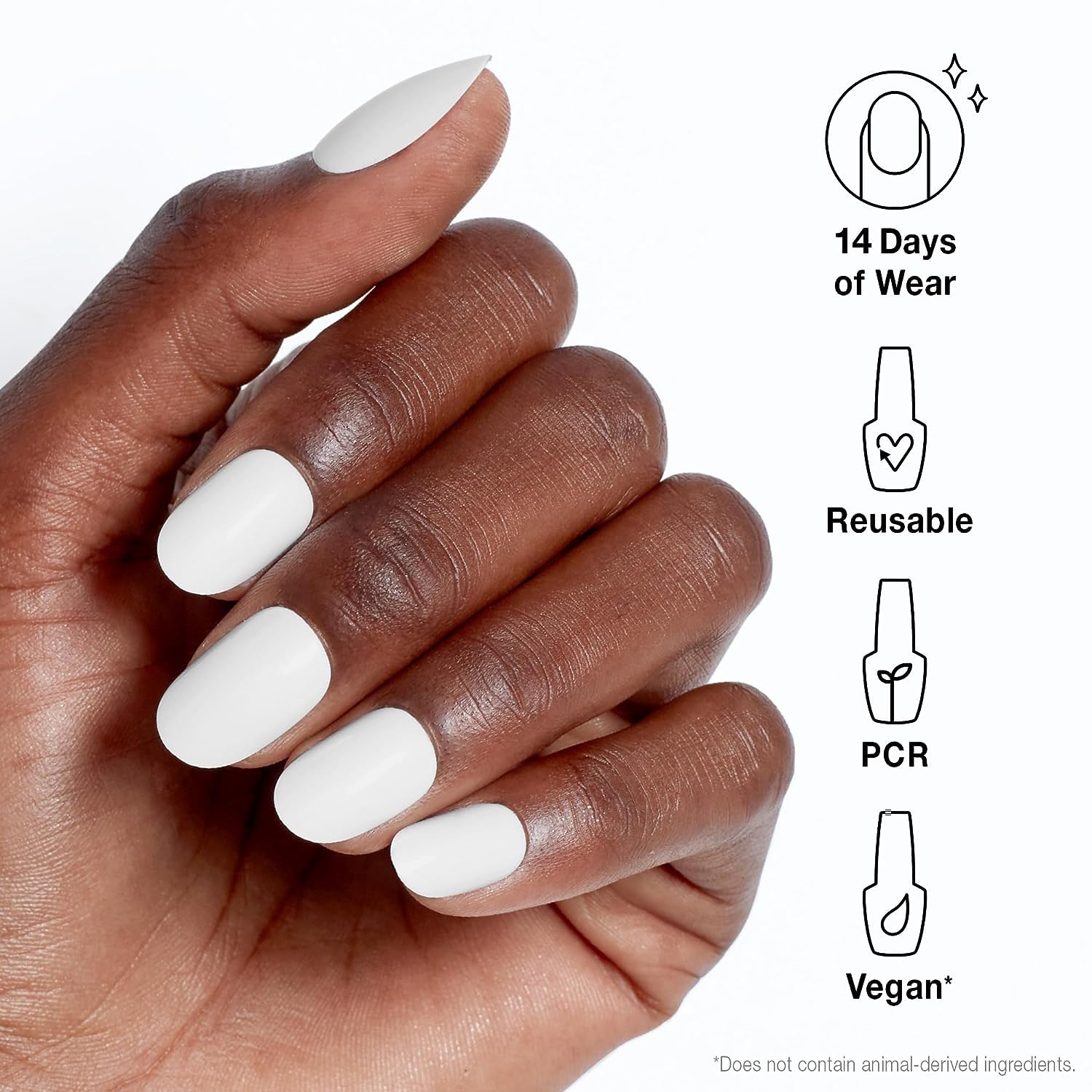 White Smoke Bundle of OPI xPress/On Press On Nails, With Nail Glue, Short White Nails, Funny Bunny + OPI Nail Envy, Nail Strengthening Treatment, Stronger Nails in 1 Week, Vegan Formula, 0.5 fl oz