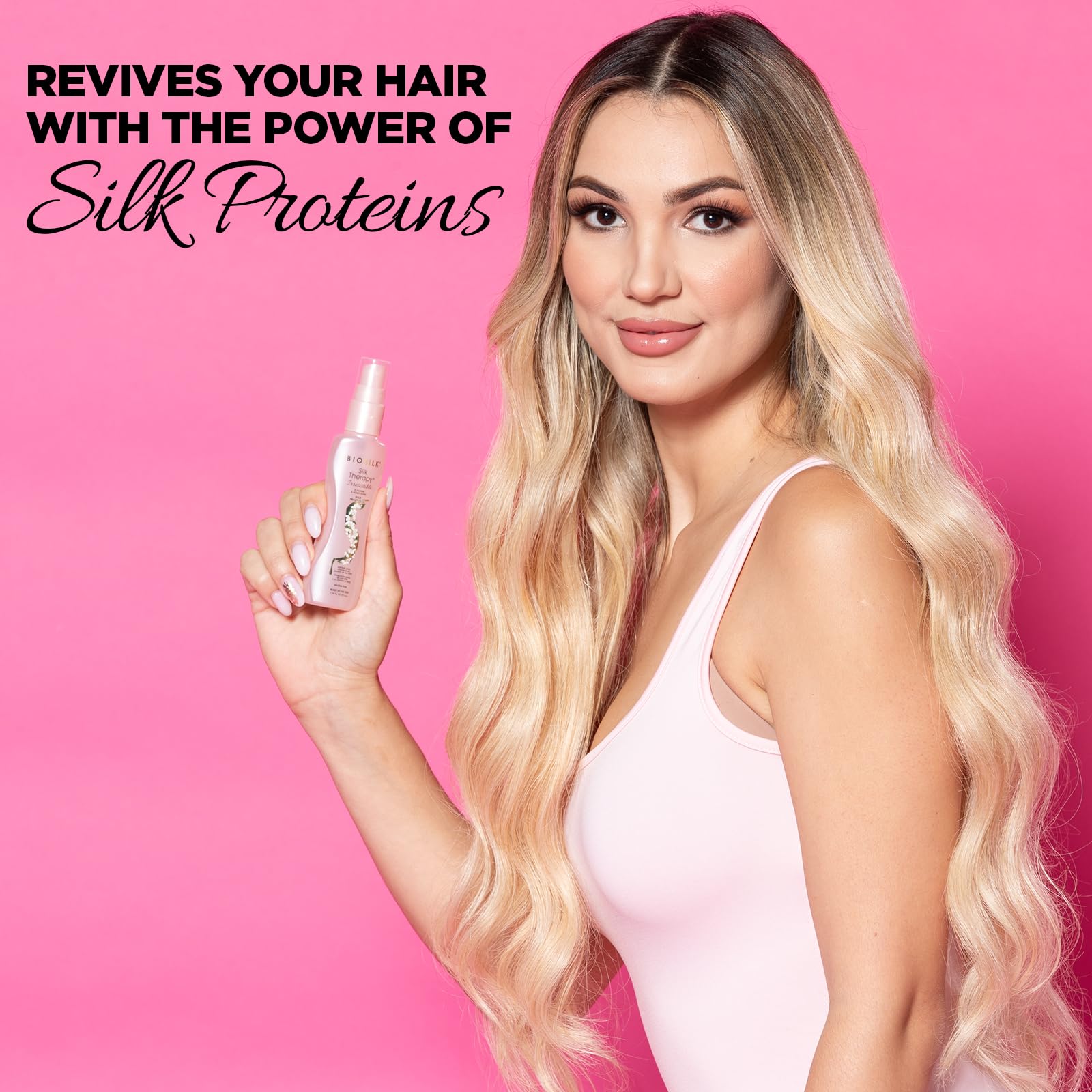 BioSilk Irresistible Collection Silk Therapy Hair Fragrance 2.26oz. Jasmine & Honey Scent, 2.26 ounces