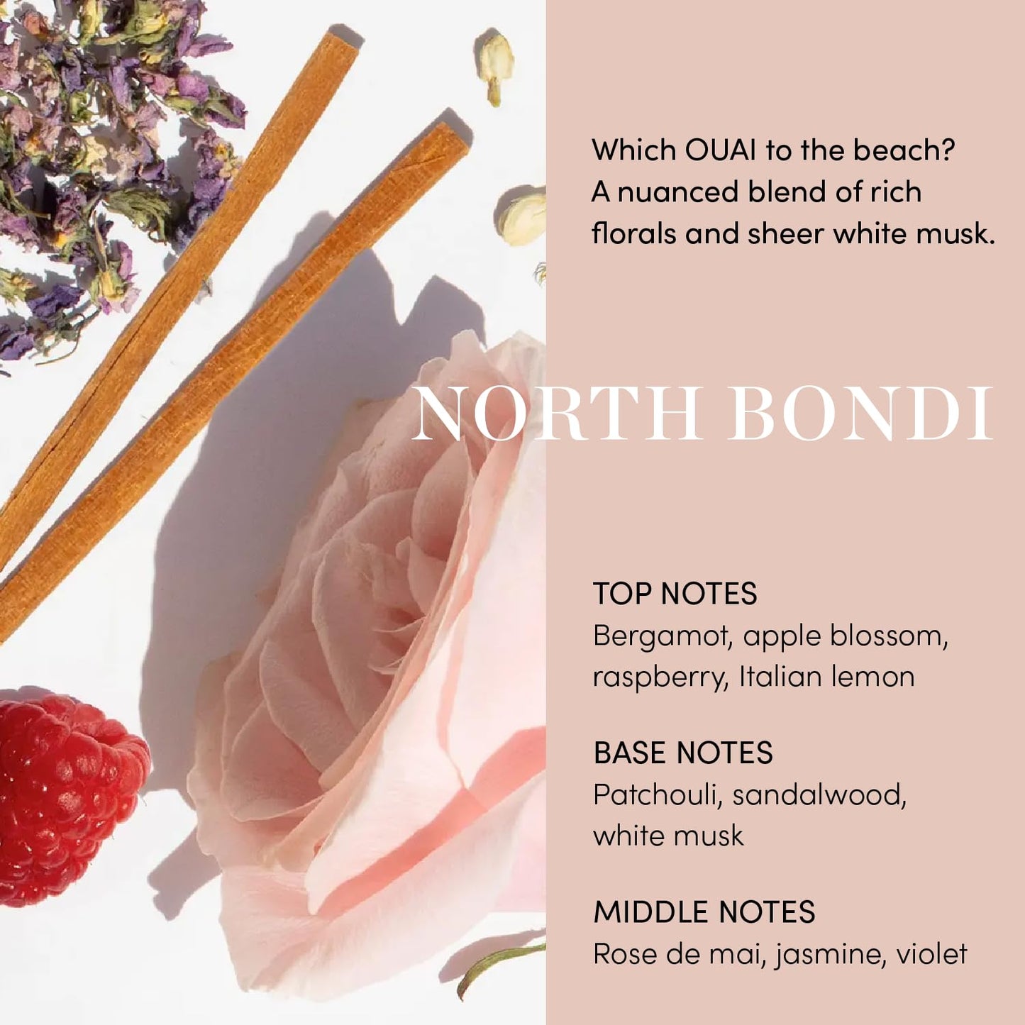 OUAI 免洗护发素和防热喷雾 - 为头发打底，抚平散落，增添光泽，可用作顺发喷雾 - 不含对羟基苯甲酸酯、硫酸盐或邻苯二甲酸盐（4.7 盎司）