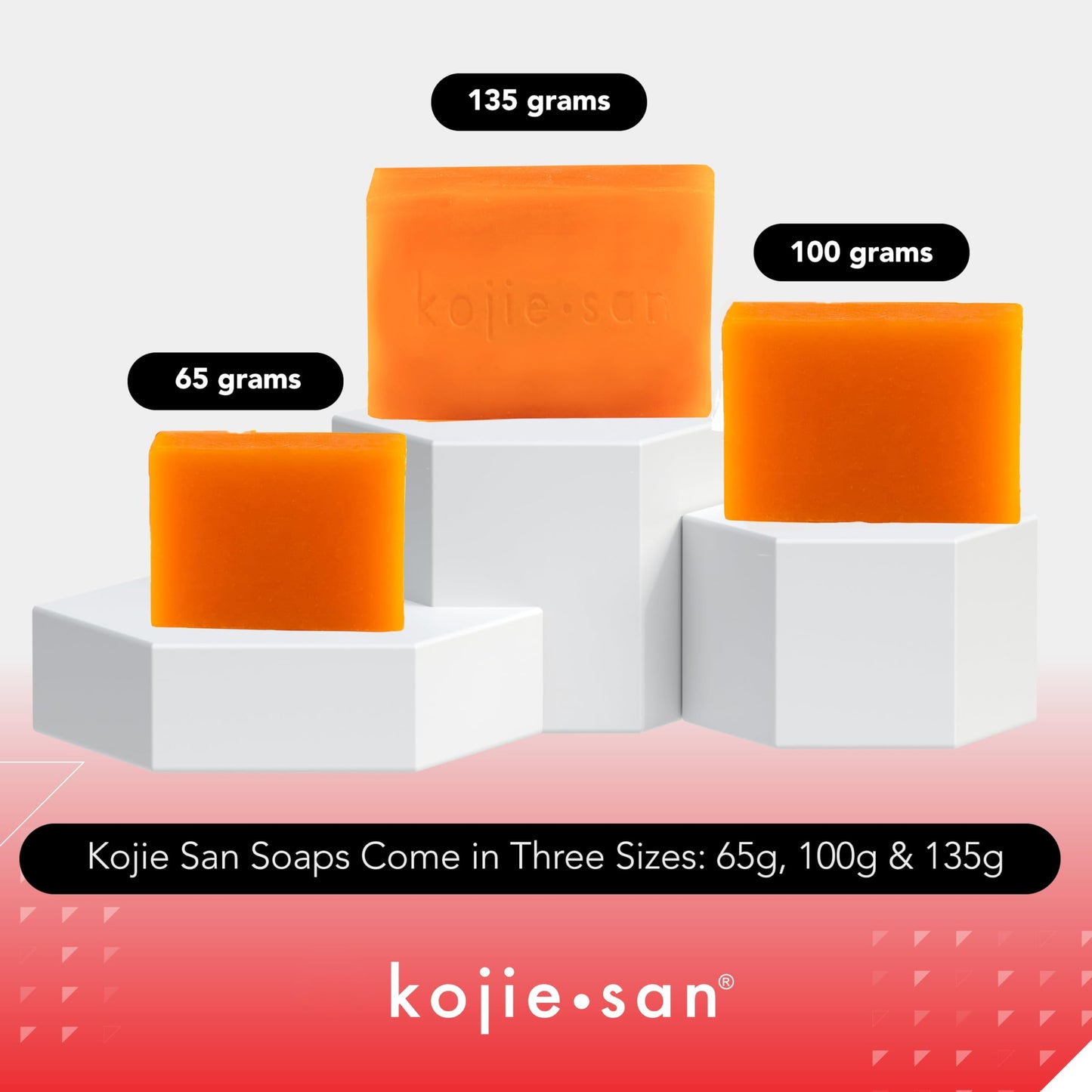 Kojie San Skin Brightening Soap - Bundle Pack - Original Kojic Acid, Dark Spot Remover Bar Soap with Coconut & Tea Tree Oil, 65g x 10 Bars