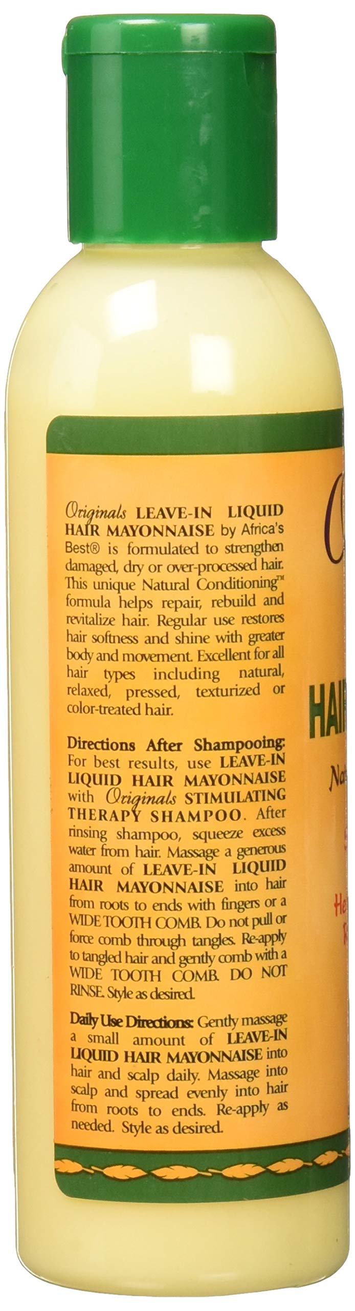 Africa's Best Conditioner, Originals Hair Mayonnaise Leave-In, 6 Fl Oz