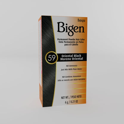 Gray #59 Oriental Black Bigen Permanent Powder - 12 Pack