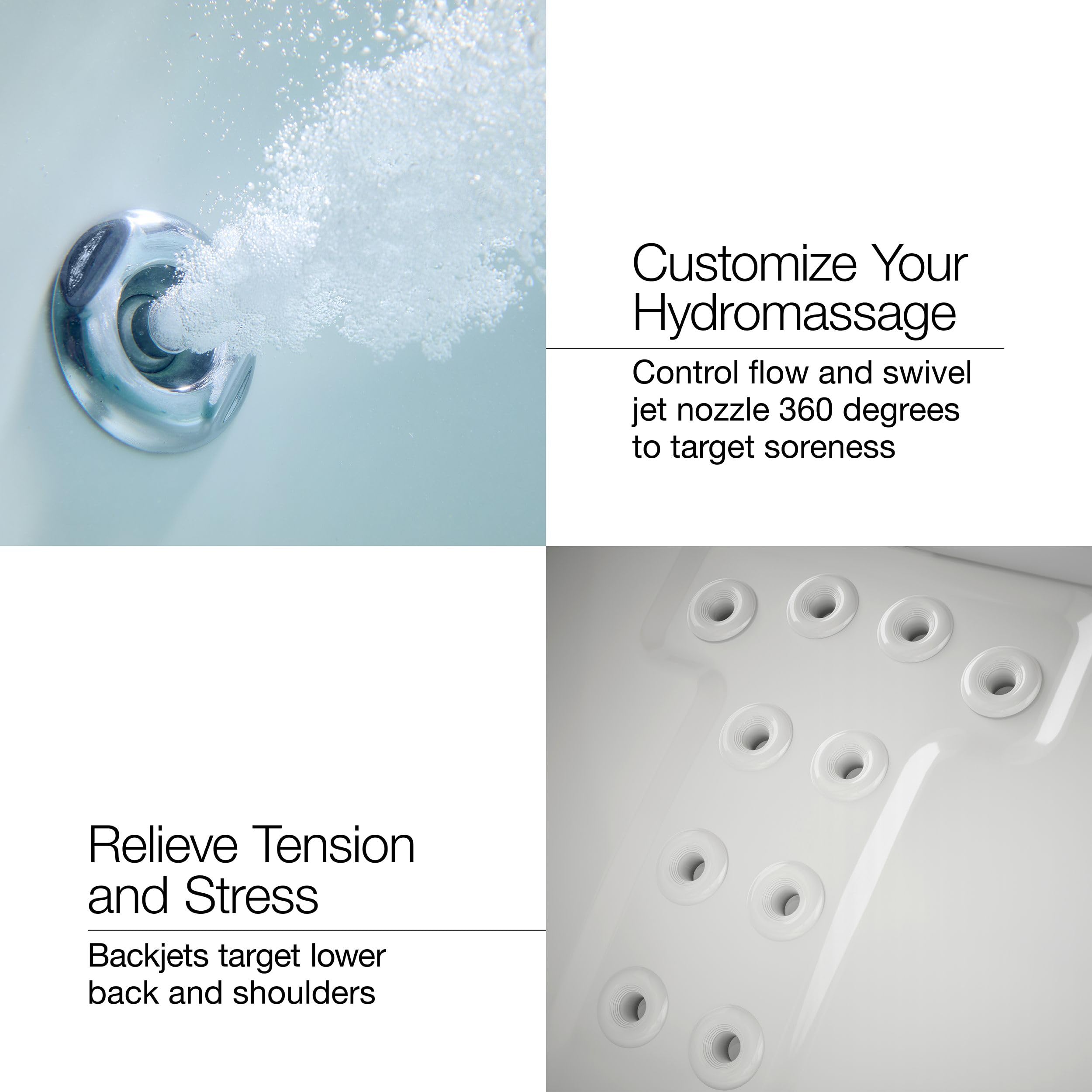 Kohler K-1122-HL-0 Archer 60"x32" alcove whirlpool with integral apron, left hand drain and heater, White