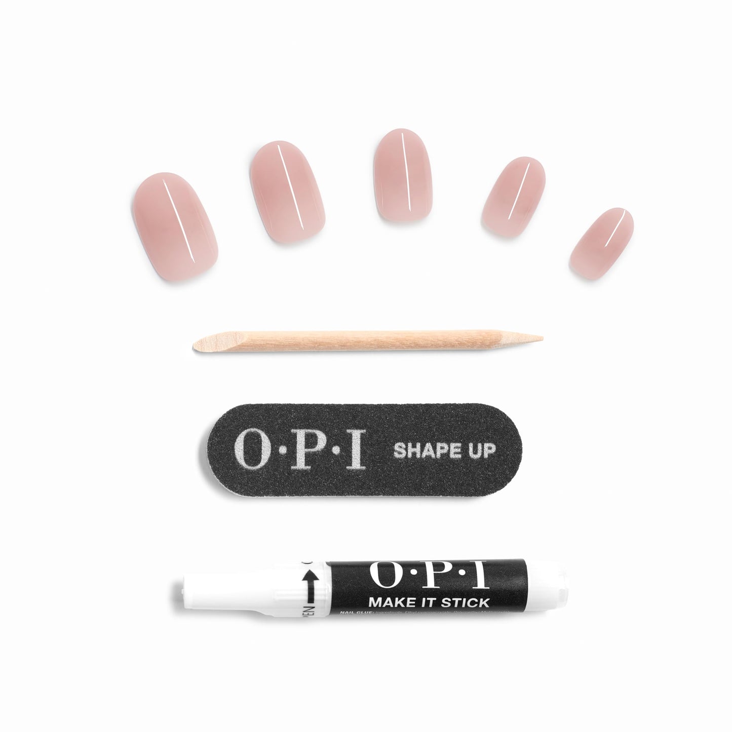 White Smoke OPI On Point Put it in Neutral | Short Round Soft Nude Beige Pink Press On Nails | 24 Count with Nail Glue | Long Lasting, Reusable, Non-damaging | Fall 2025 Shades