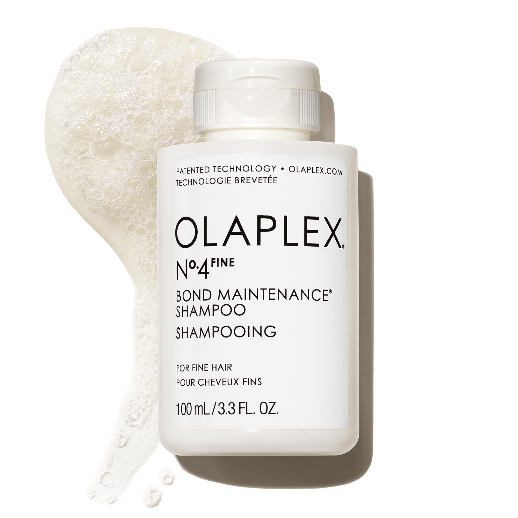 Olaplex Nº. 4 FINE Bond Maintenance Shampoo: Volumize & Strengthen | Gently Cleanse & Non Stripping | For Coily, Curly, Straight, and, Wavy 100 mL / 3.3 Fl Oz