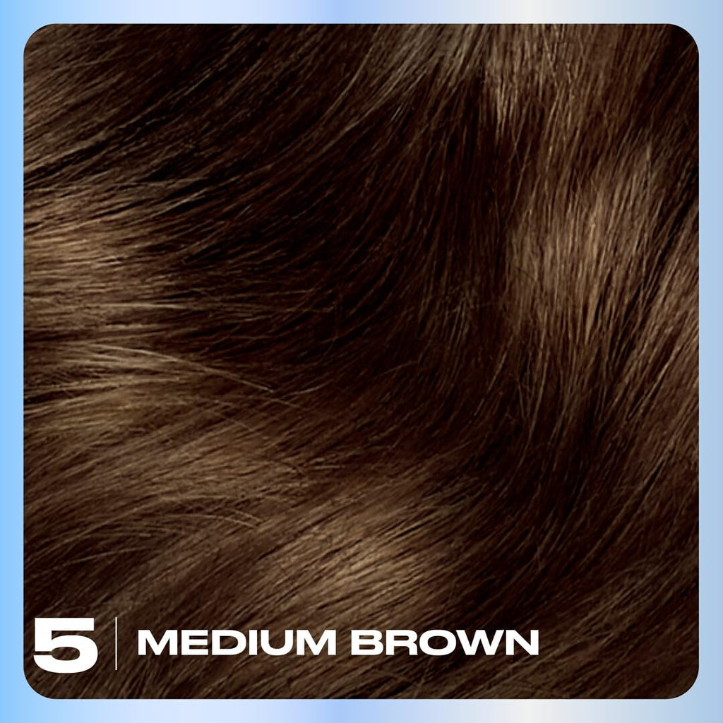 Clairol Nice'n Easy Permanent Hair Dye, 5 Medium Brown Hair Color, Pack of 1 - Packaging May Vary