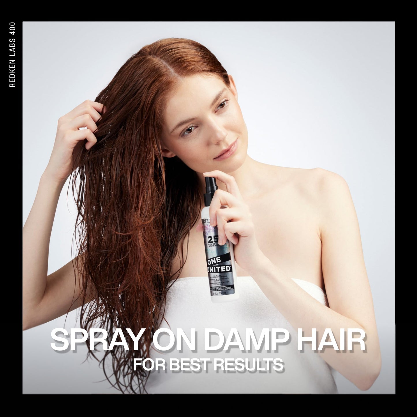 Redken One United Revitalisant sans rinçage tout-en-un | Traitement multi-bénéfices | Spray protecteur de chaleur pour cheveux | Tous types de cheveux | Sans paraben