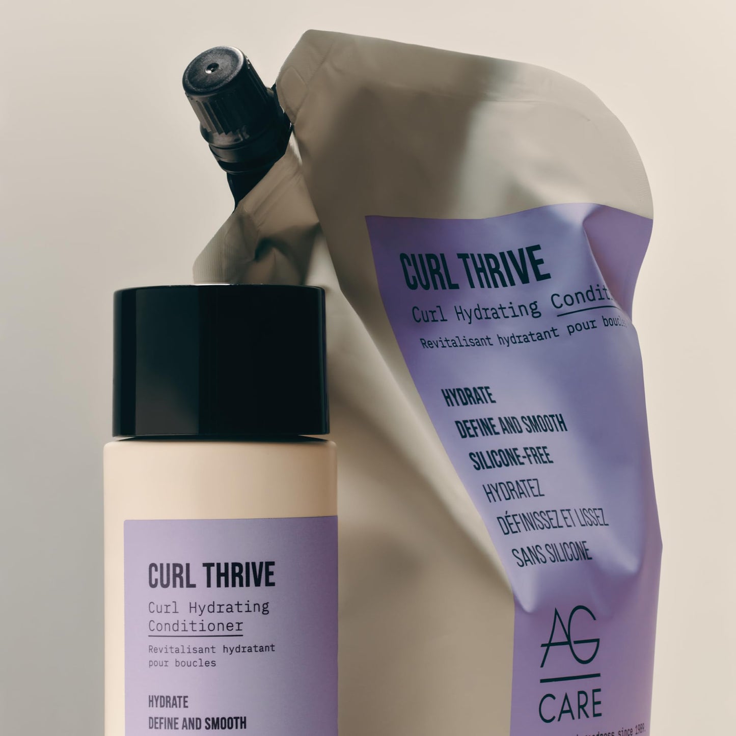 Gray AG Care Curl Thrive Protein Conditioner for Curly Hair - Ultra-Hydrating Moisture Conditioner for Defined, Healthy Curls, 33.8 Fl Oz