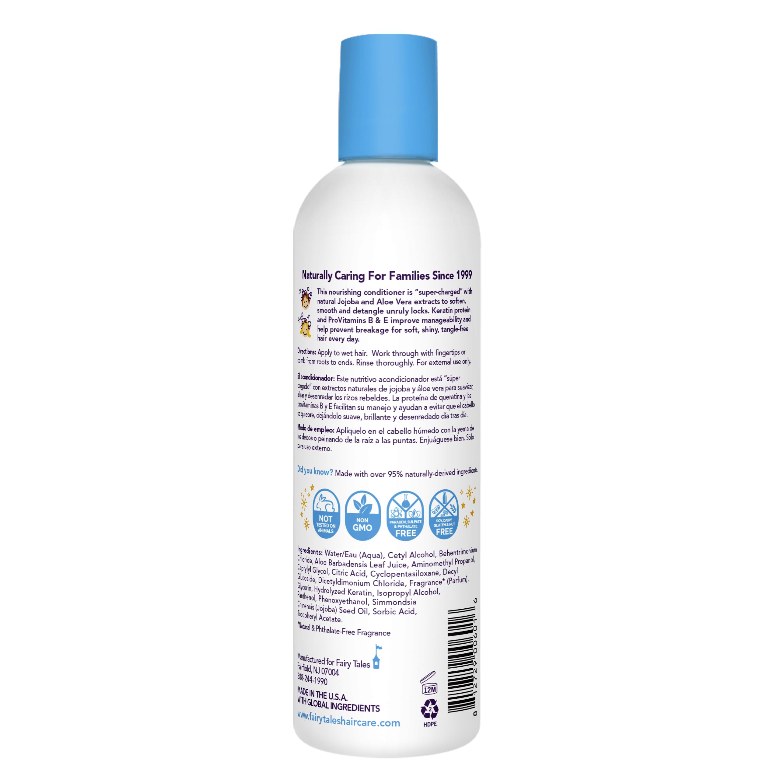 Fairy Tales Tangle Tamer Super Charge - Detangling Conditioner for Kids - Paraben Free, Sulfate Free, Gluten Free, Nut Free - 12 oz
