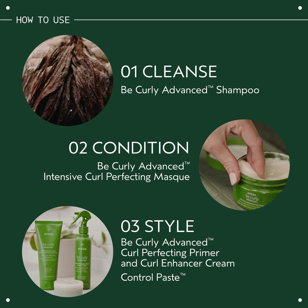 Aveda Be Curly Advanced Curl Enhancer Hair Cream | Defines Curly and Wavy Hair | Hydrates, Reduces Frizz, Adds Shine | Air Dry or Blow Dry | Silicone Free | 98% Naturally Derived*, 1.4 Fl Oz