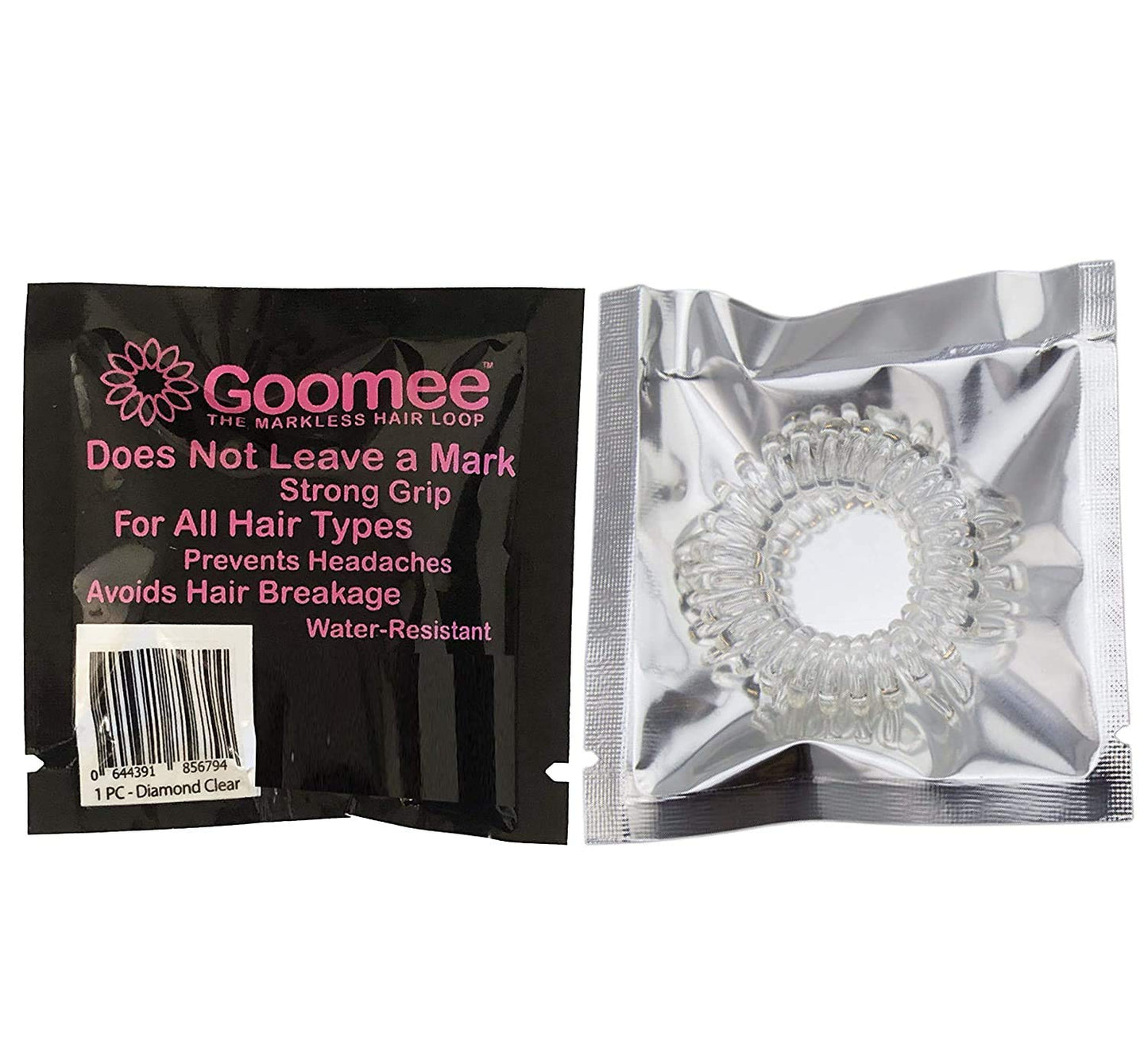 Igora Royal 6-00 深金色自然超持久染发剂和 Goomee The Markless 发圈单颗钻石透明色（2 件套装）