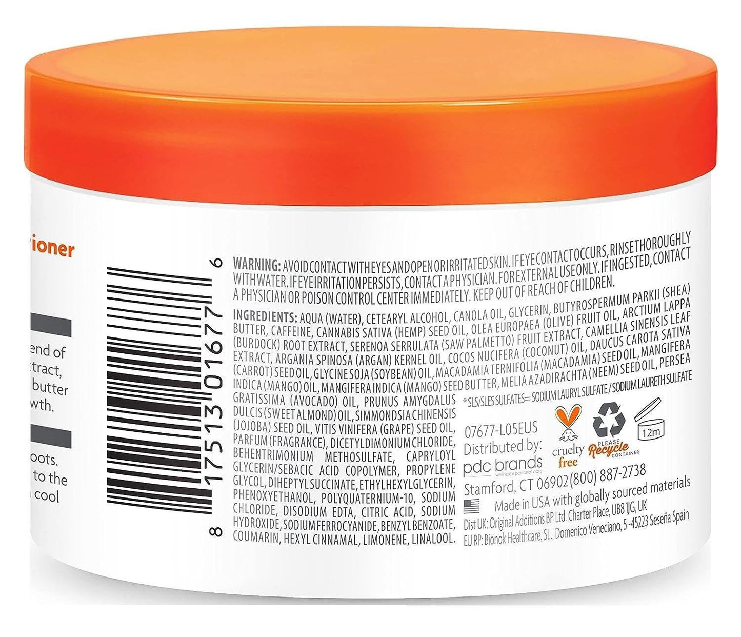 White Smoke Cantu Mens Leave-In/Rinse-Out Conditioner 13 Ounce Jar (Pack of 2)