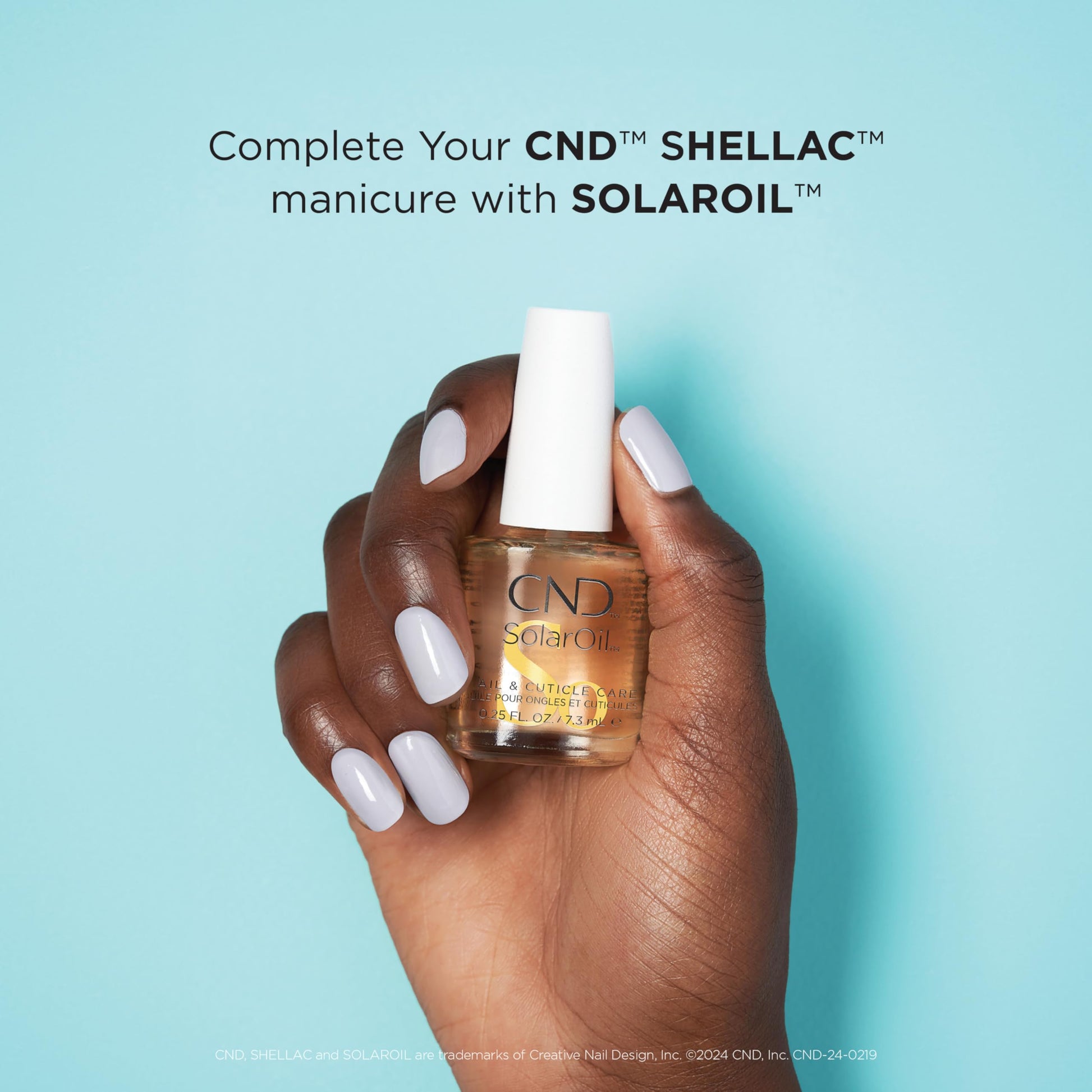 Powder Blue CND Shellac™ Gel Polish No Wipe Top Coat, 0.25 fl oz.
