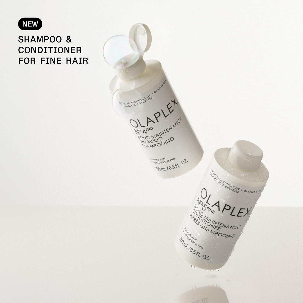White Smoke Olaplex Nº. 4 FINE Bond Maintenance Shampoo: Volumize & Strengthen | Gently Cleanse & Non Stripping | For Coily, Curly, Straight, and, Wavy 100 mL / 3.3 Fl Oz