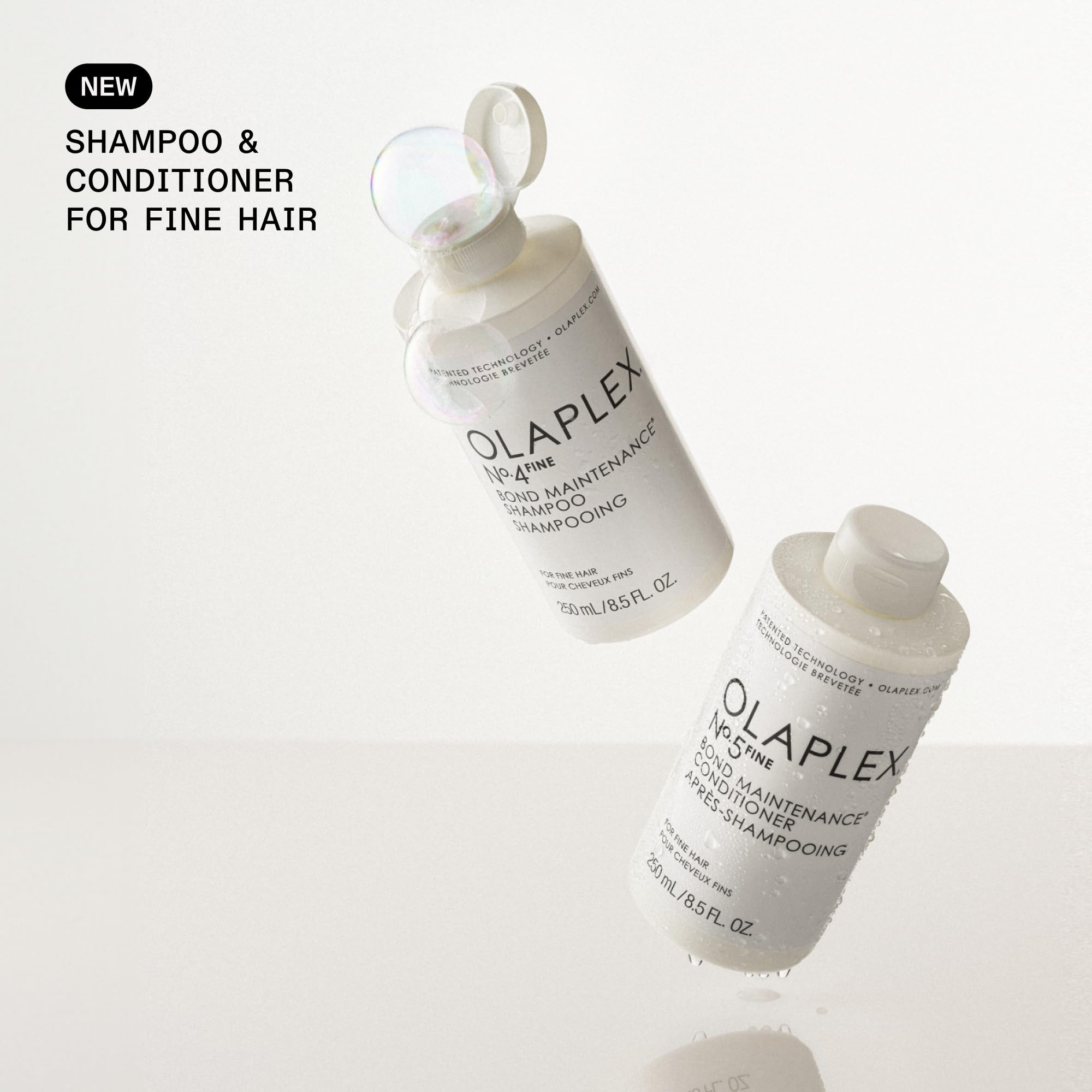 Olaplex Nº. 4 FINE Bond Maintenance Shampoo: Volumize & Strengthen | Gently Cleanse & Non Stripping | For Coily, Curly, Straight, and, Wavy 100 mL / 3.3 Fl Oz